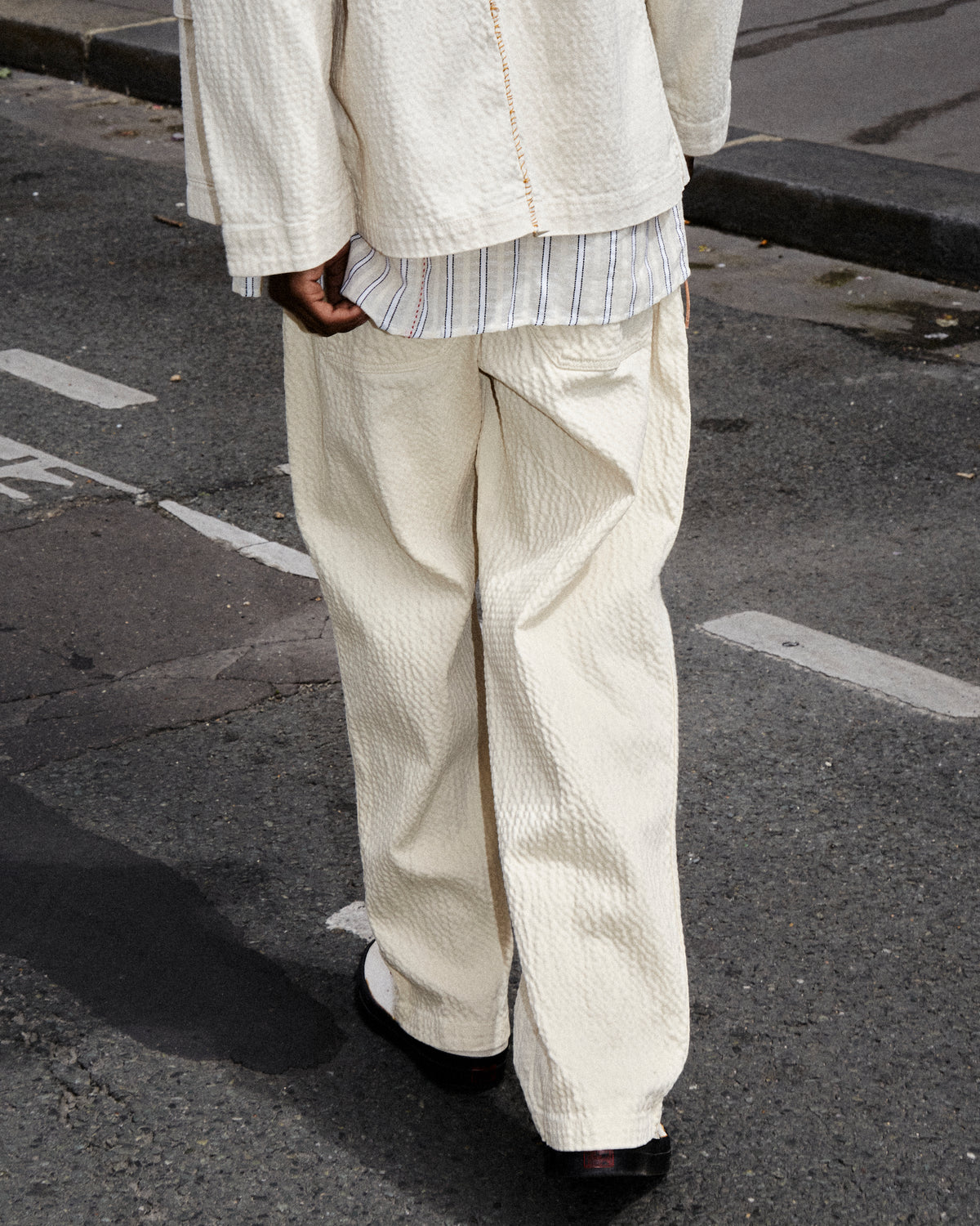 VESTE PANEV RIPPLE IVORY