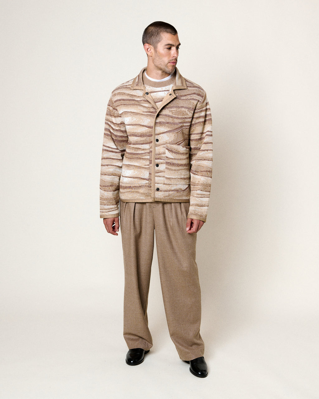 AMARI TIME LAYERS MULTI-BROWN JACKET