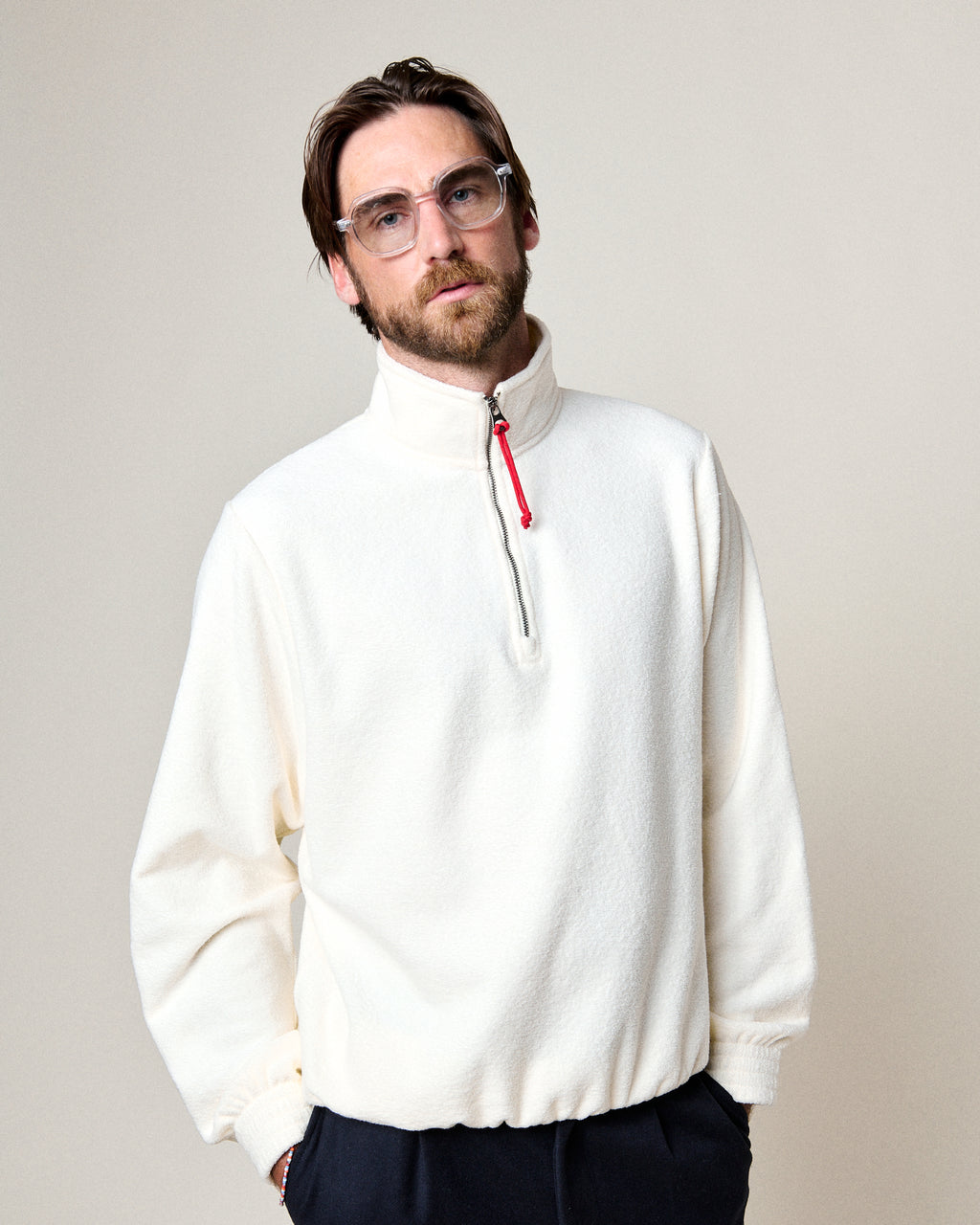 SWEATSHIRT ATYS ECRU