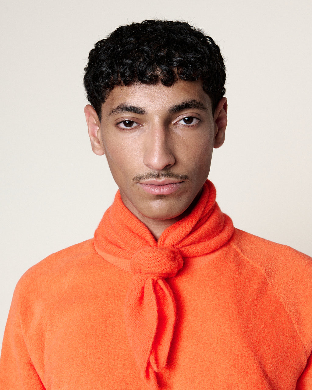 BRIGHT ORANGE BABY BANDANA