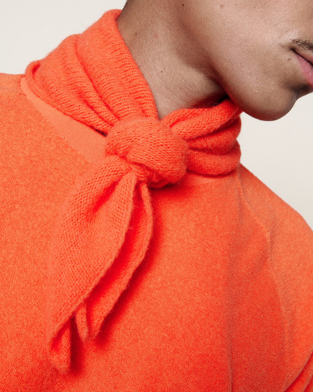 BRIGHT ORANGE BABY BANDANA