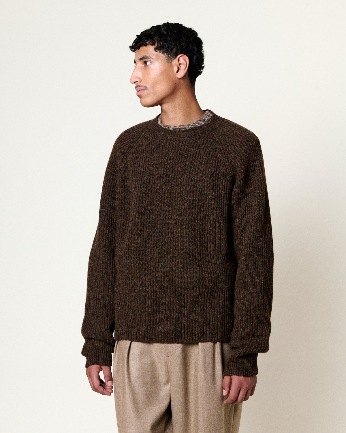 PULL COLIN SHETLAND BRILLIANT BROWN