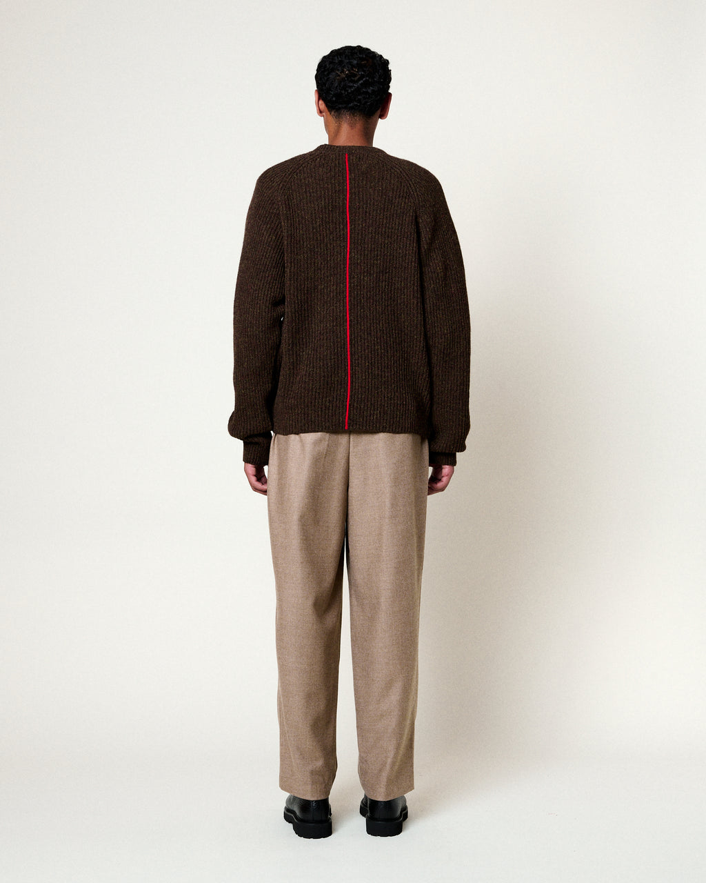 COLIN SHETLAND BRILLIANT BROWN SWEATER