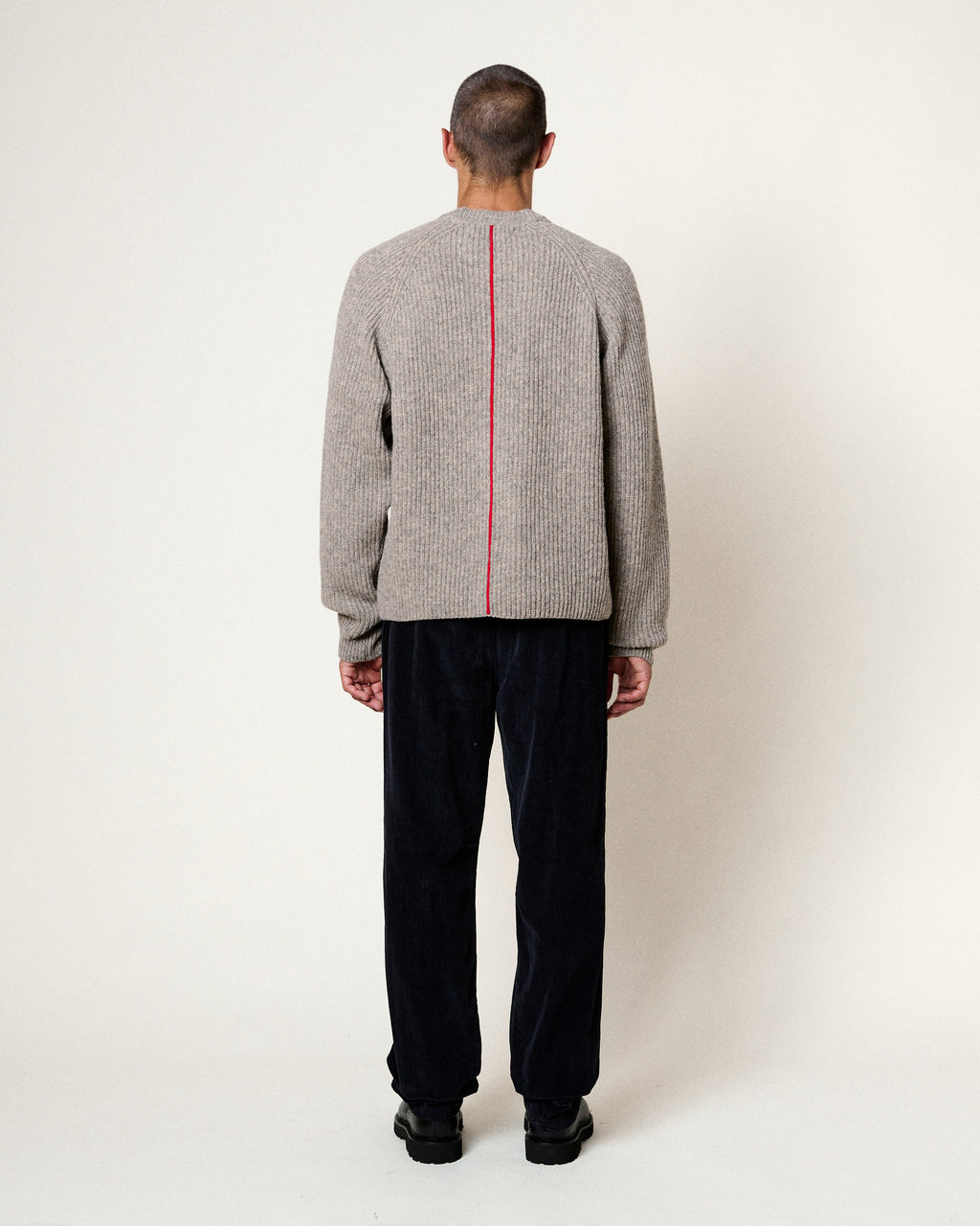 COLIN SHETLAND GREY SWEATER