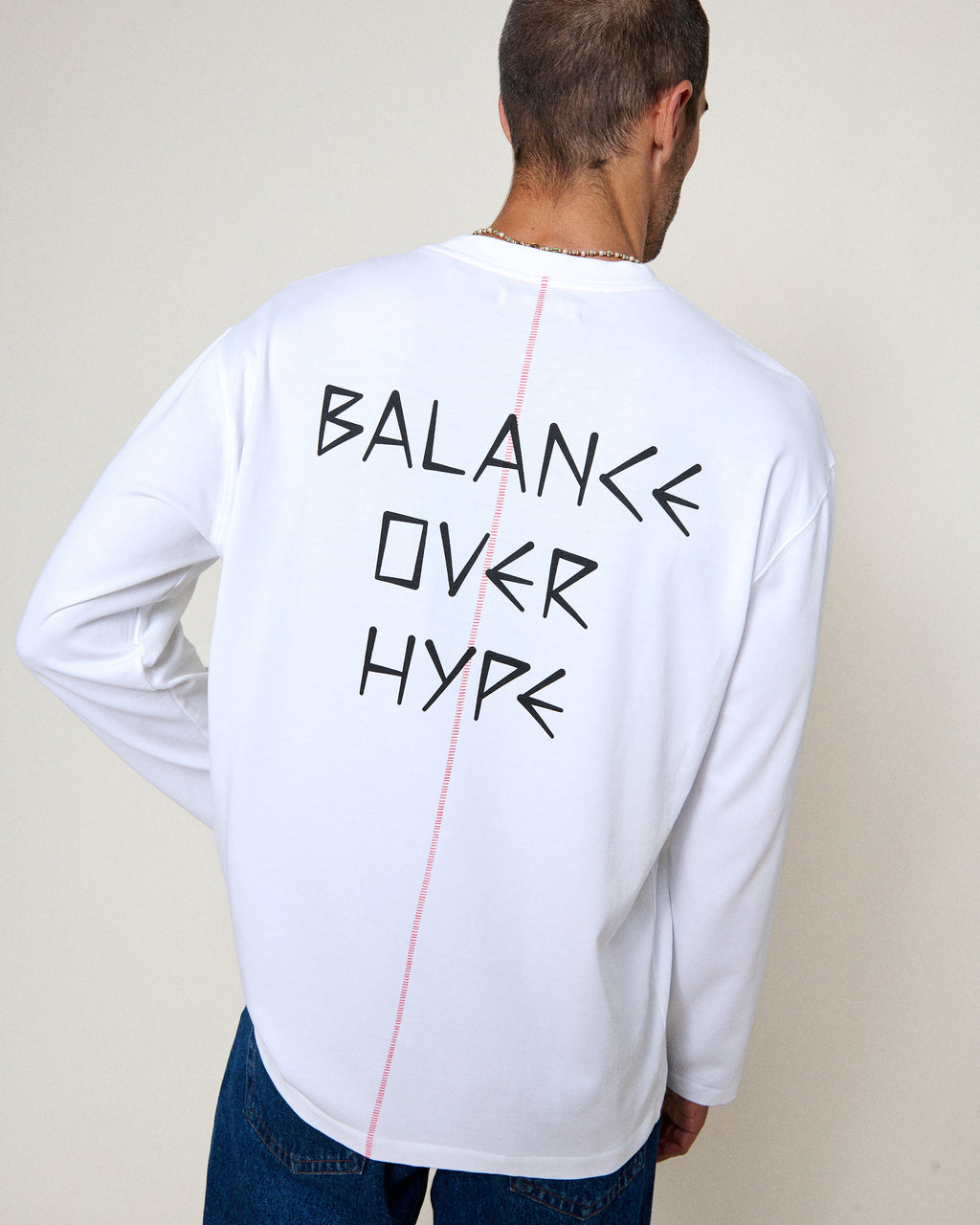 LONG SLEEVE FELI TEE WHITE