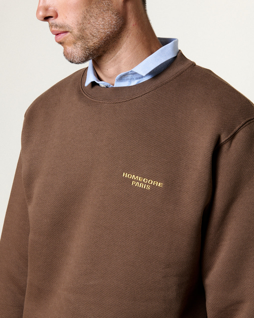 SWEATSHIRT MKO LOGO COCOA