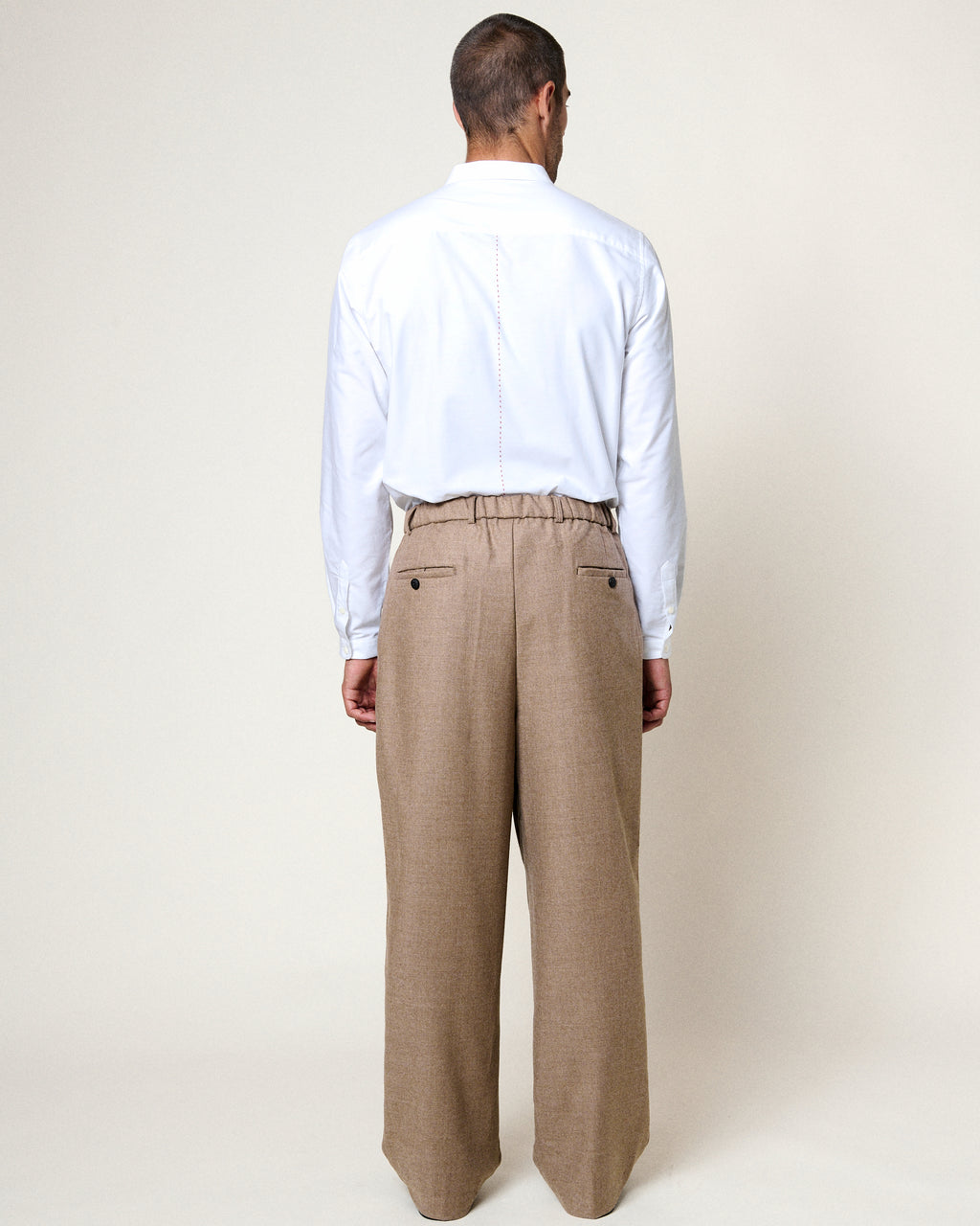 PAULO MARZ OATMEAL TROUSERS