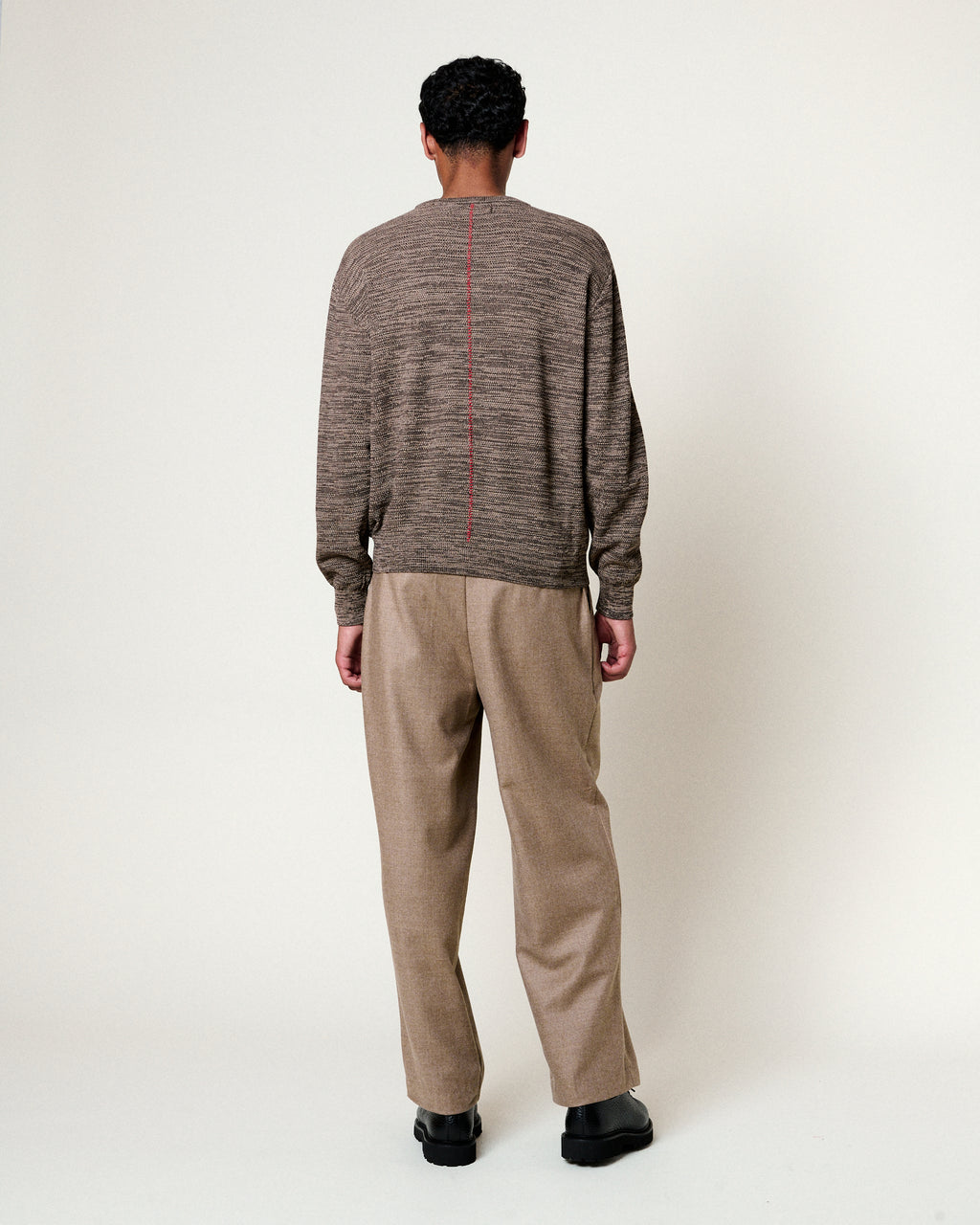 STAMFORD SPECKLED BROWN SWEATER