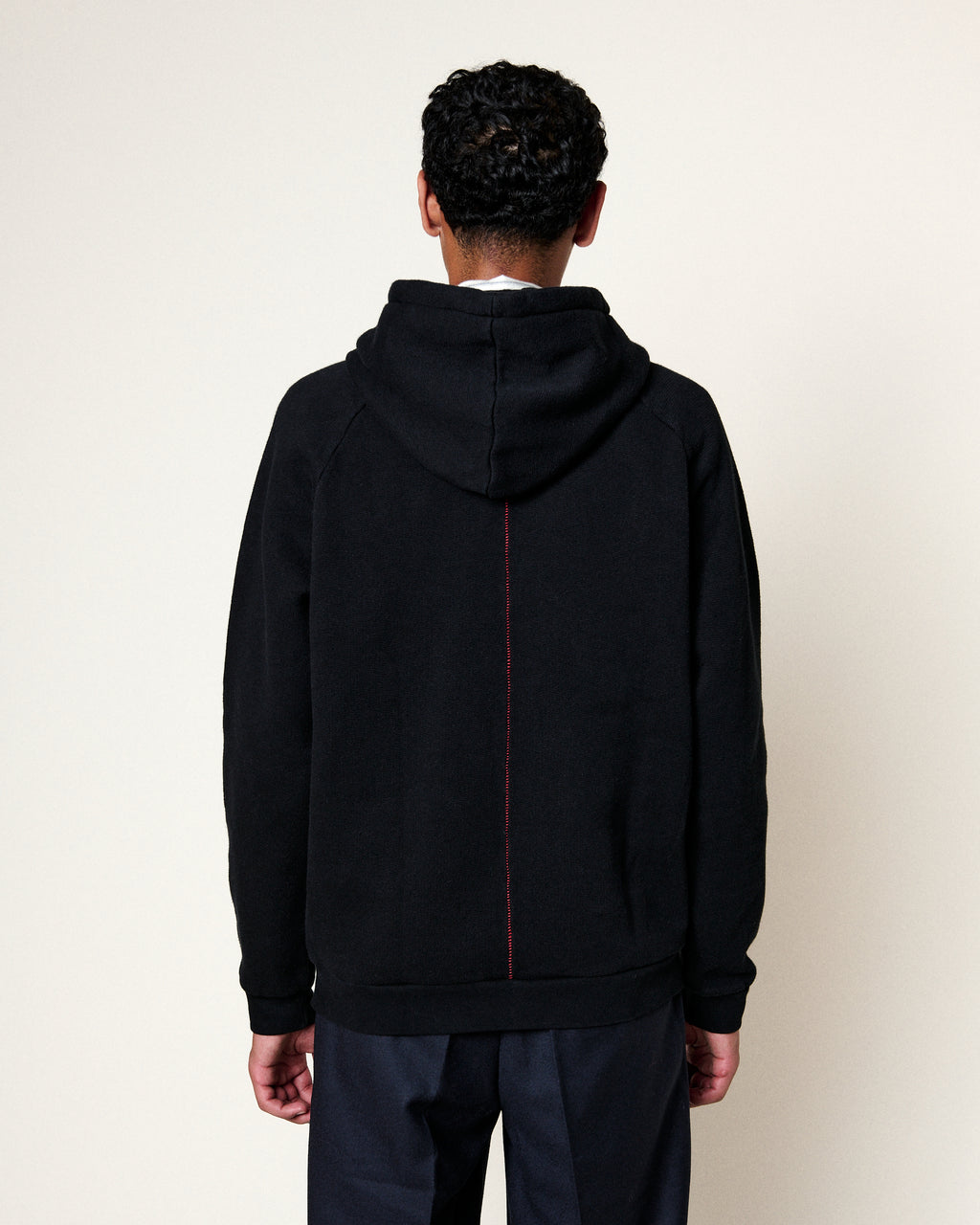 BLACK TERRY HOODIE
