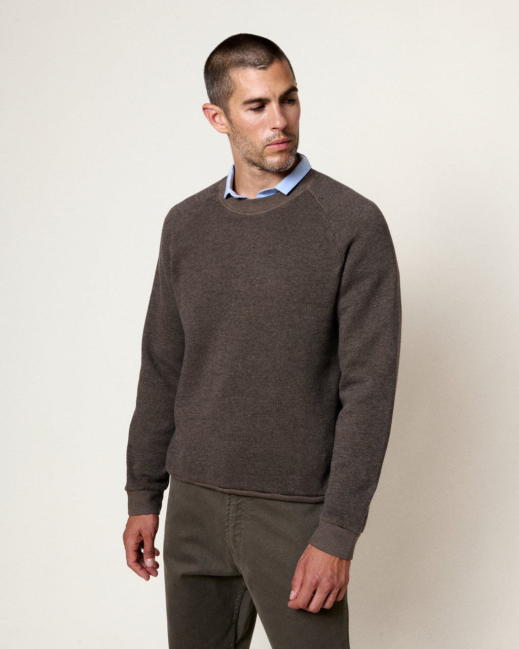 TERRY SWEATSHIRT FALCON GREY