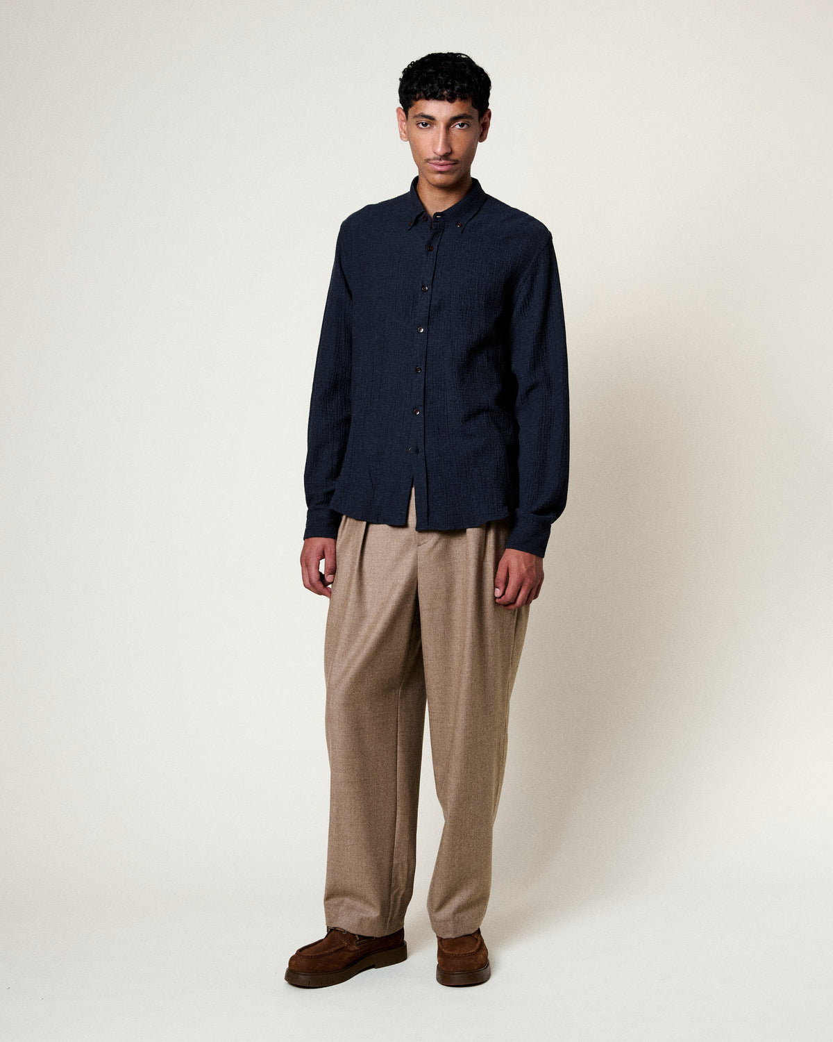 CHEMISE TOKYO CHEVEER NAVY