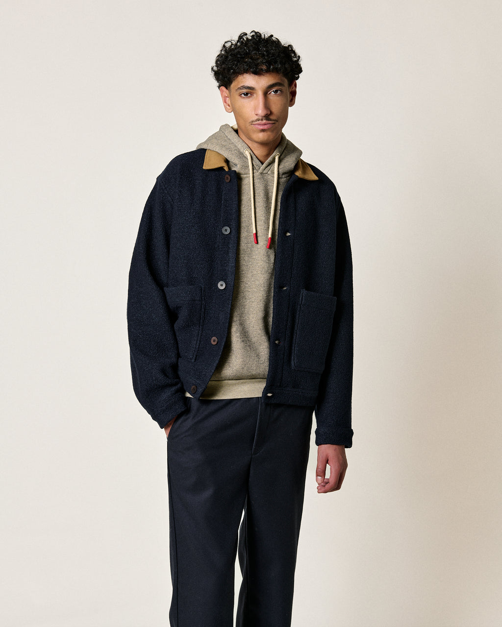 VESTE AMARI CURLY NAVY