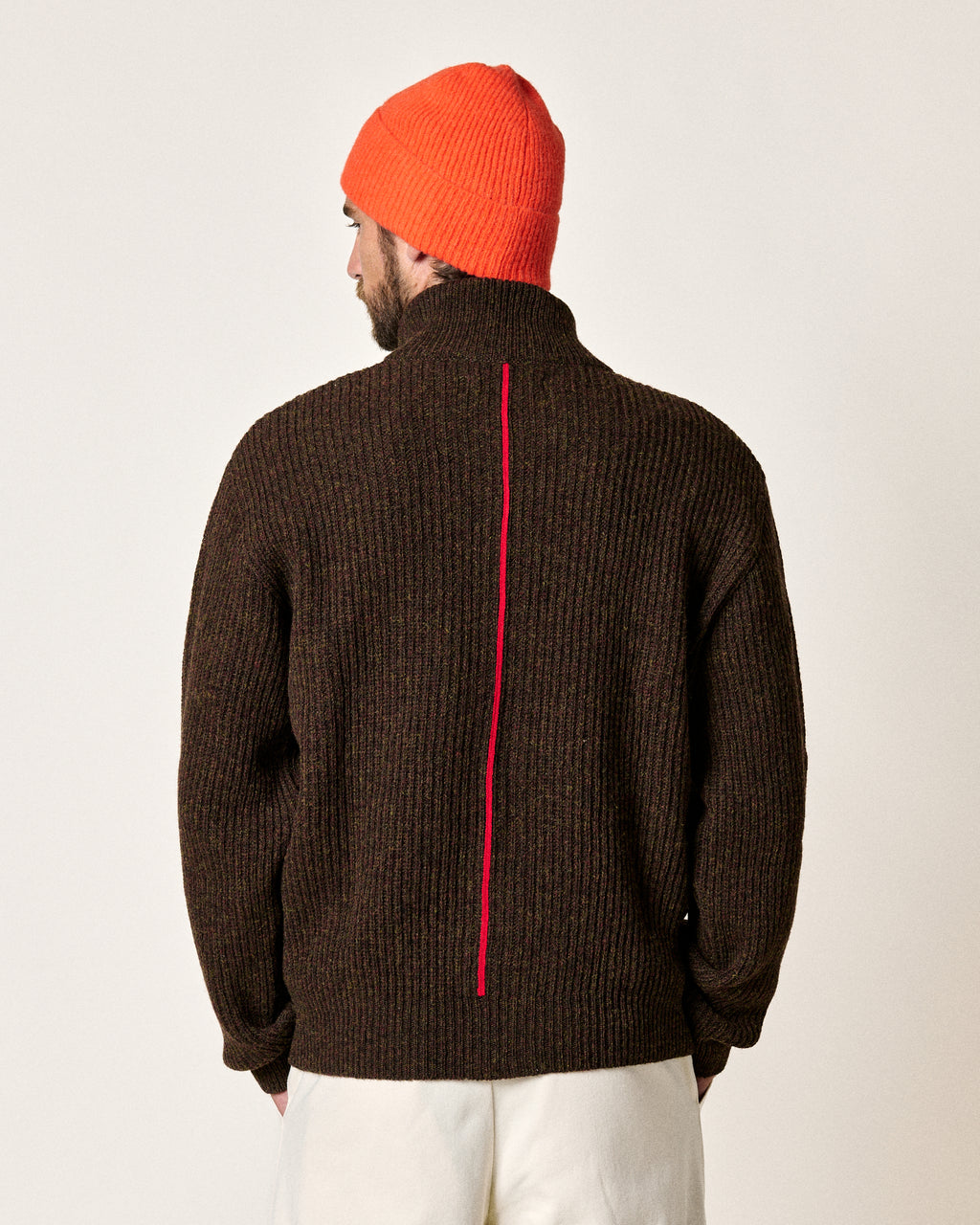 CARDIGAN EWAN SHETLAND BRILLIANT BROWN