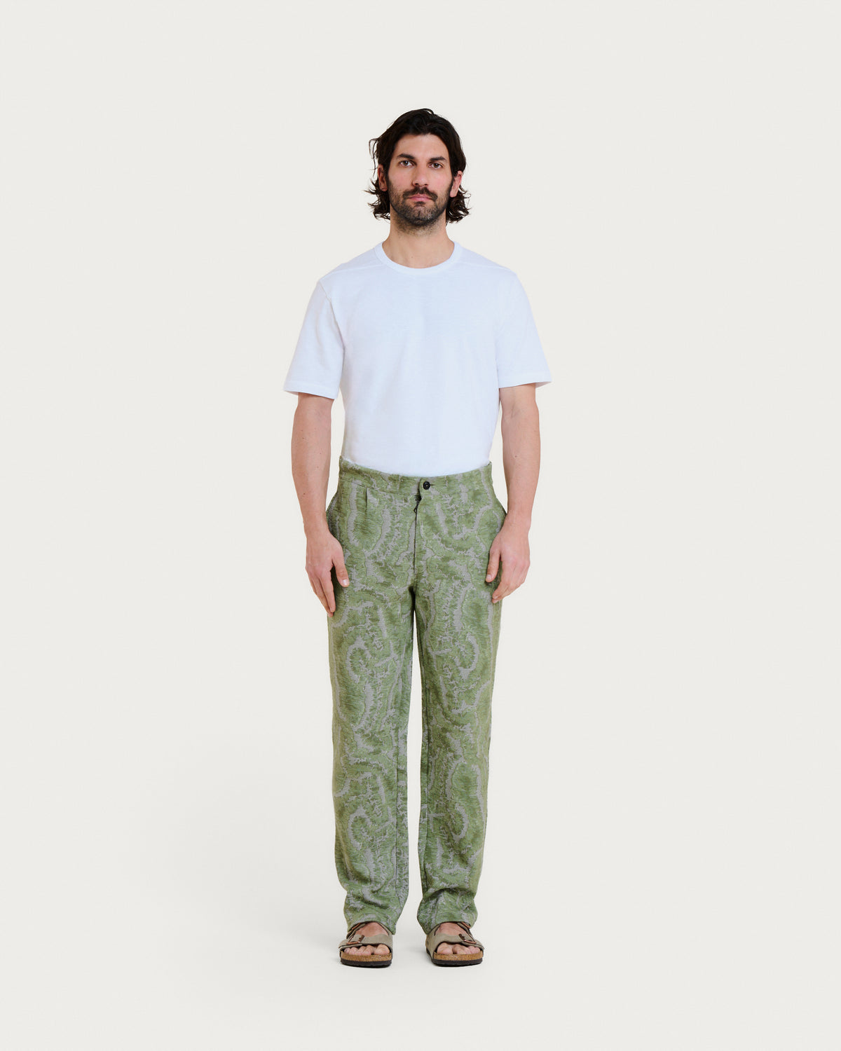 AITO CORAL GREEN MULTI PANT