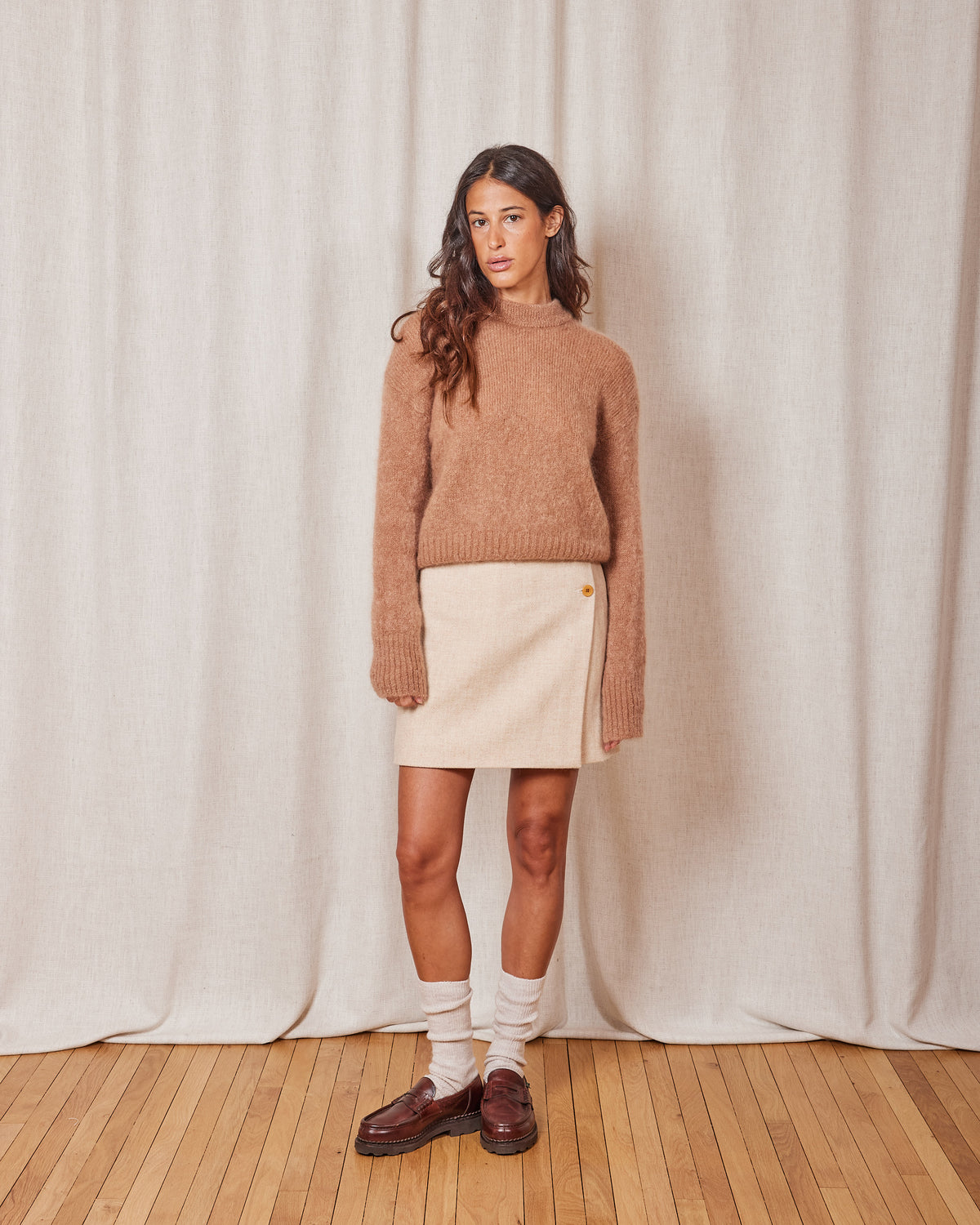 ALINA MOHAIR MACCHIATO SWEATER