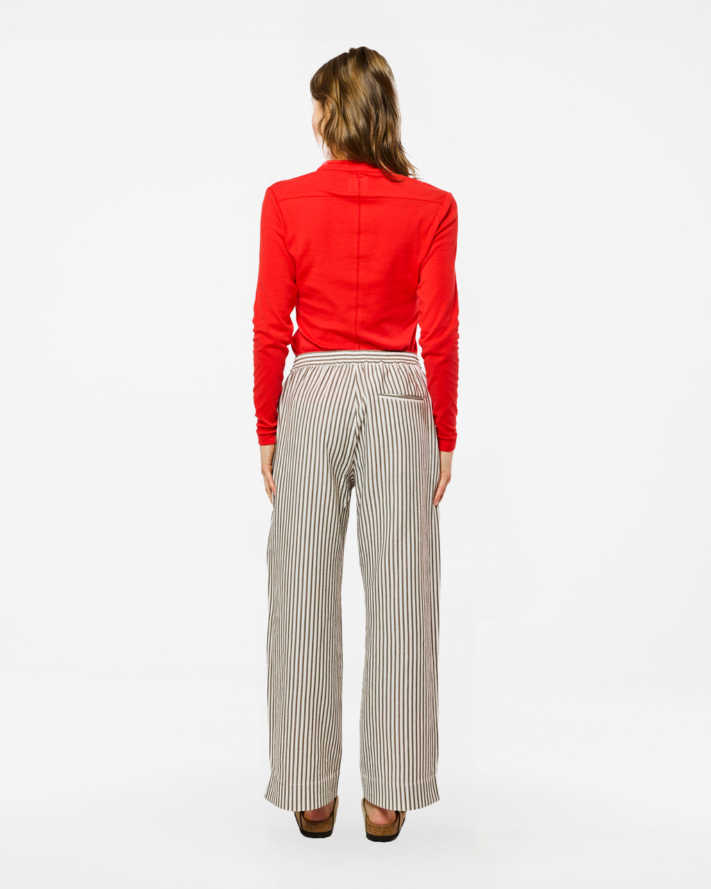 PANTALON ALIX STRIPES KHAKI STRIPES