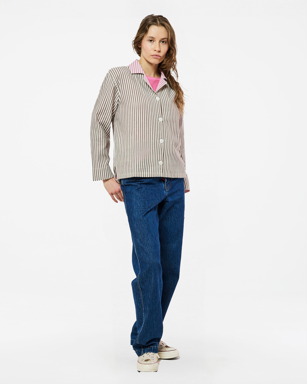 VESTE ALMA STRIPES KHAKI STRIPES