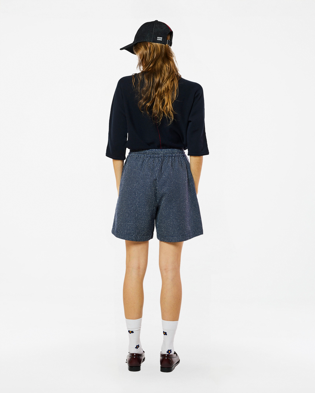 SHORT AMELIE CACTUS NAVY-WHITE
