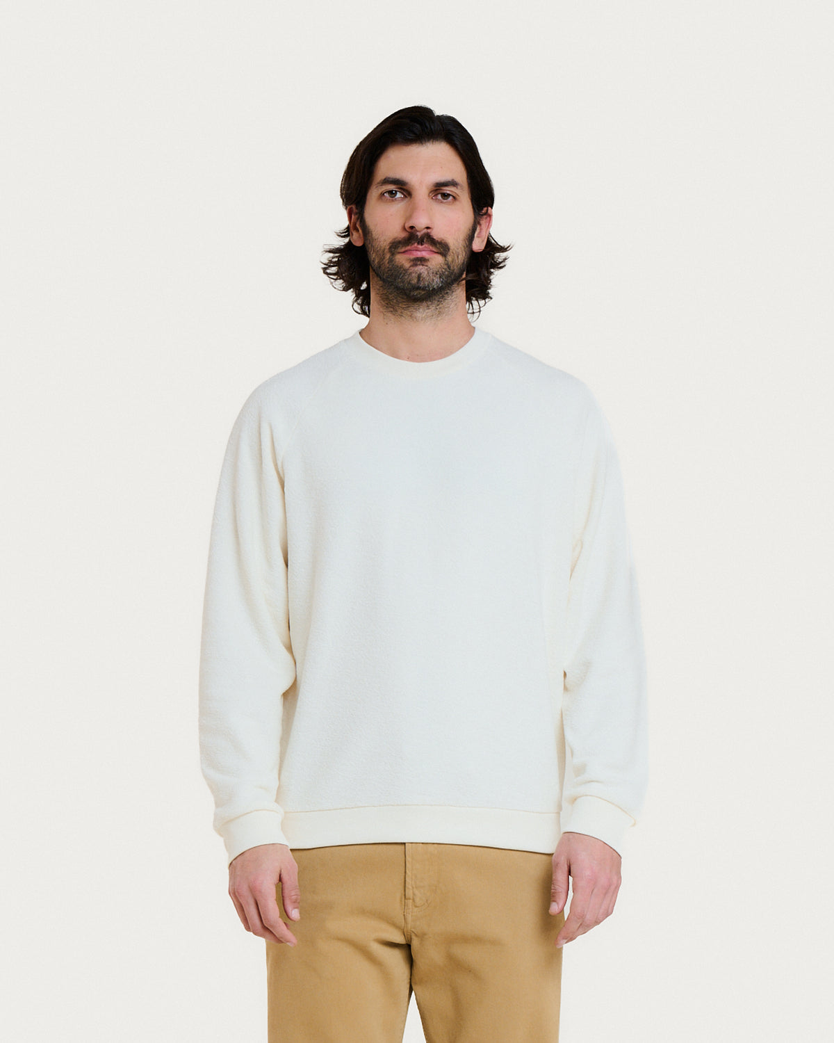 AQUAE CREAM SWEATSHIRT