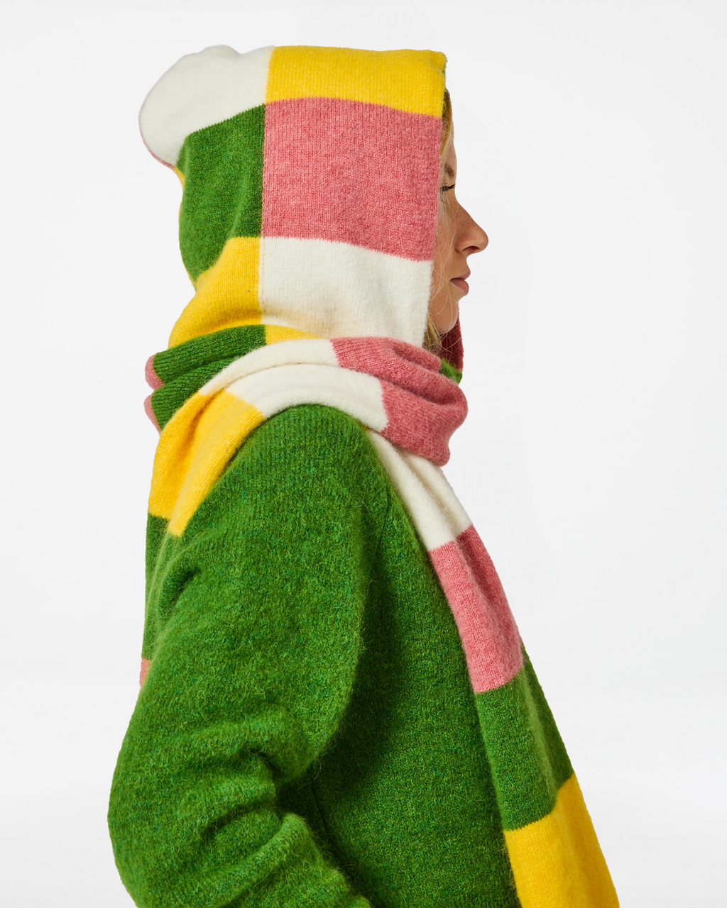 BABY HOOD MULTI-GREEN