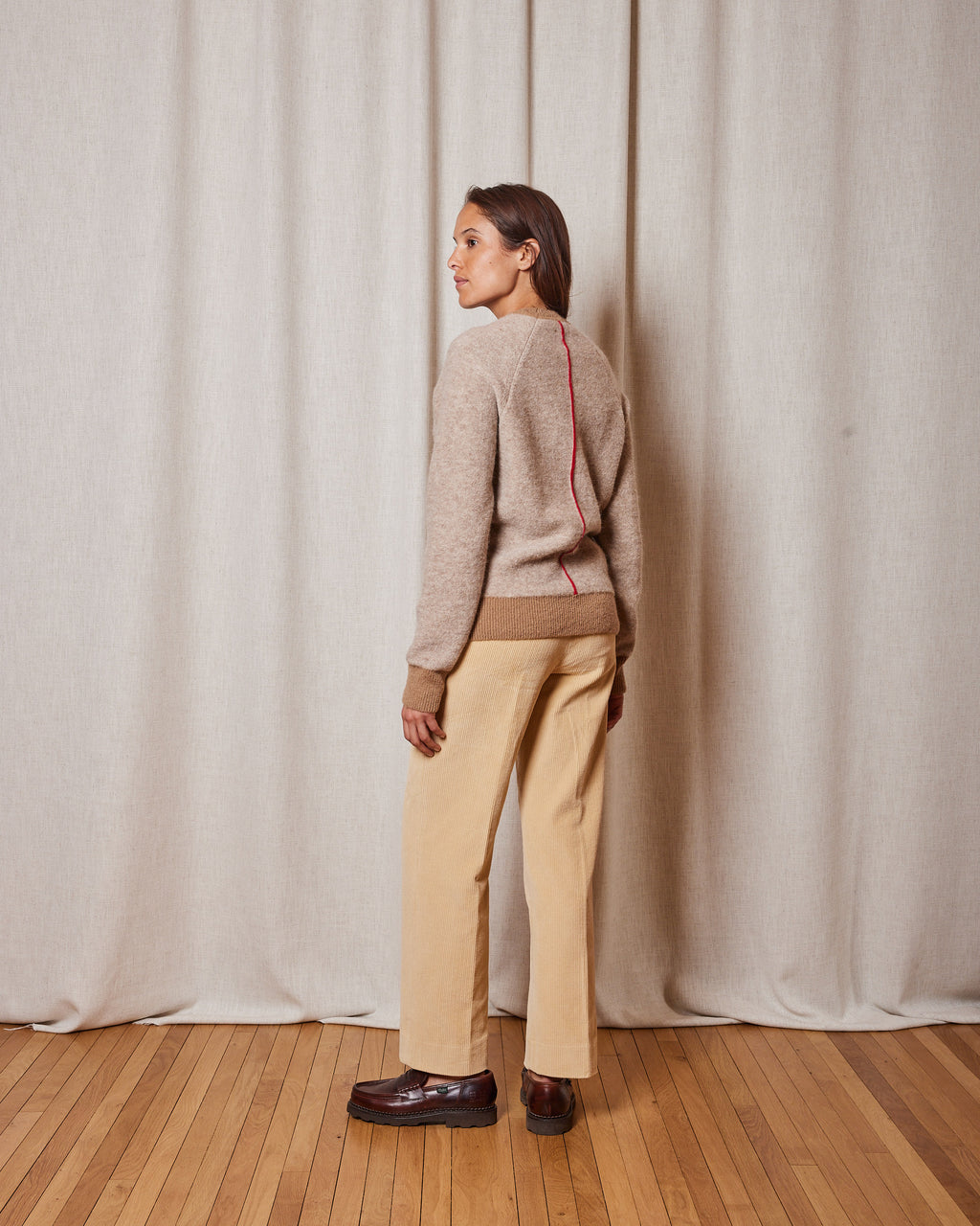 LILA LIGHT BROWN BABY PULLOVER