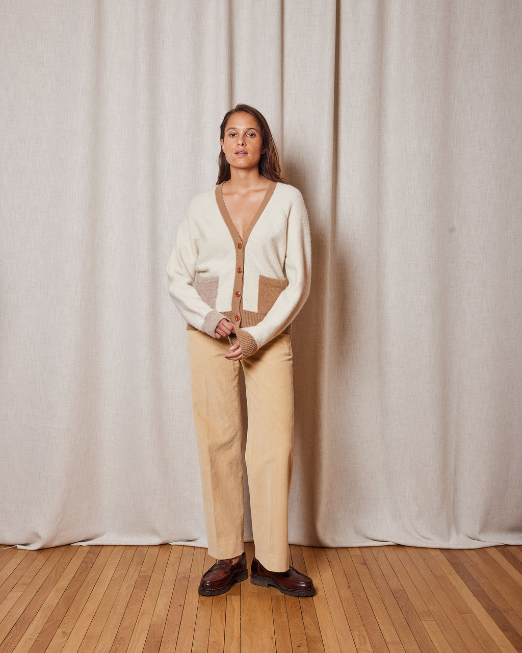 CARDIGAN BABY LUCIA LIGHT BROWN