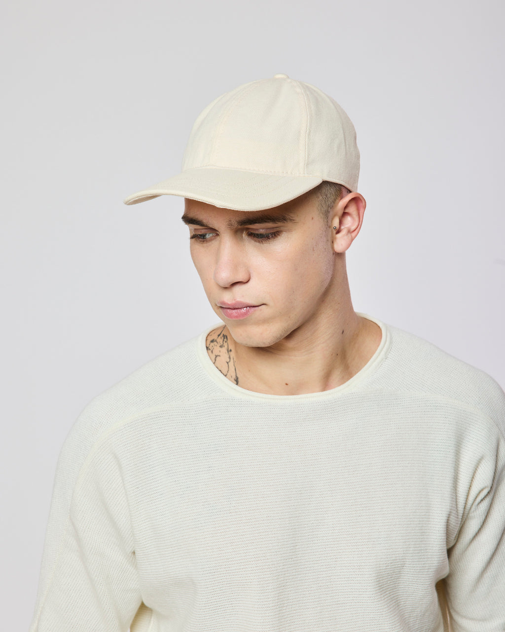 BARRY CANVAS IVORY CAP