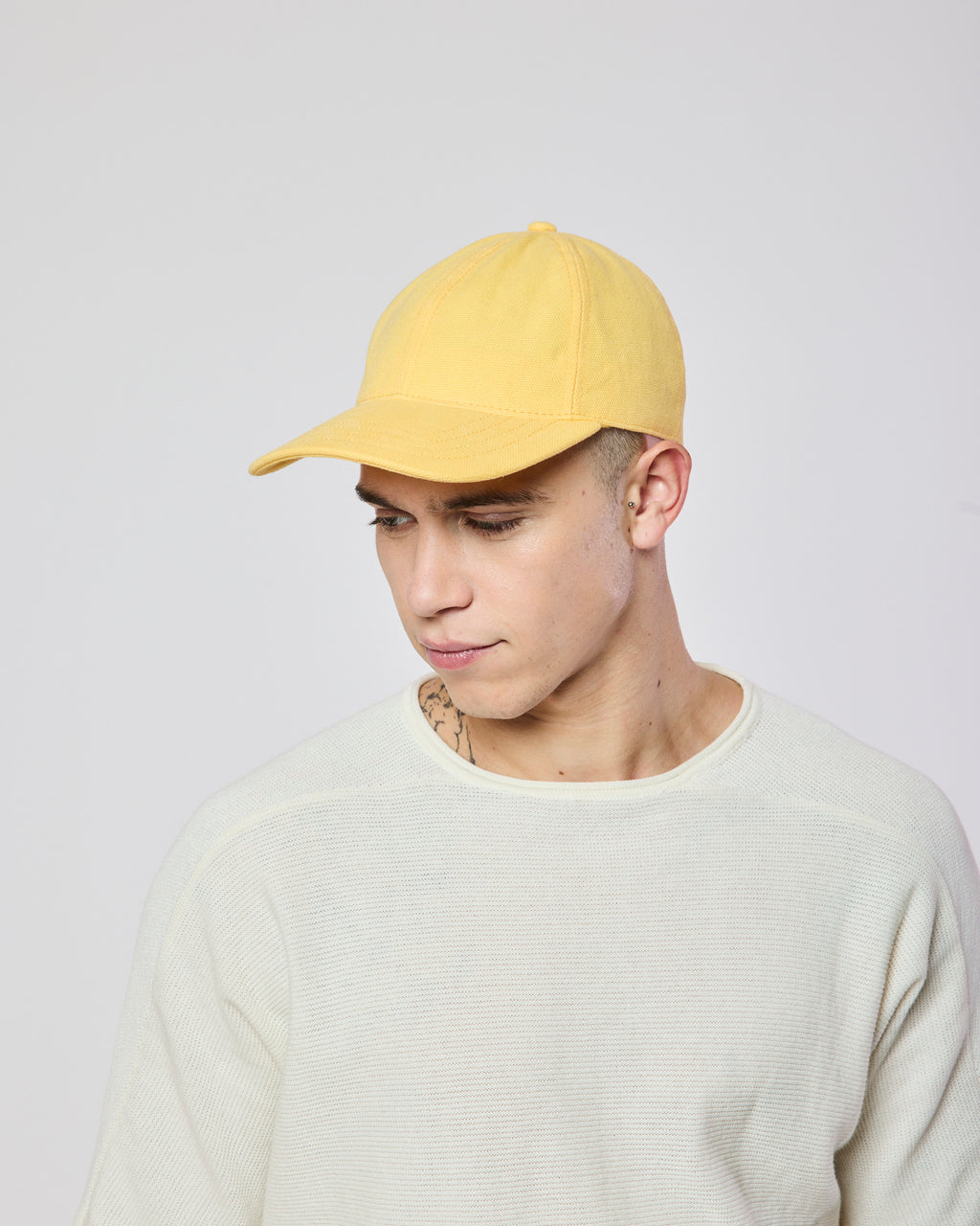 BARRY CANVAS SOFT YELLOW CAP
