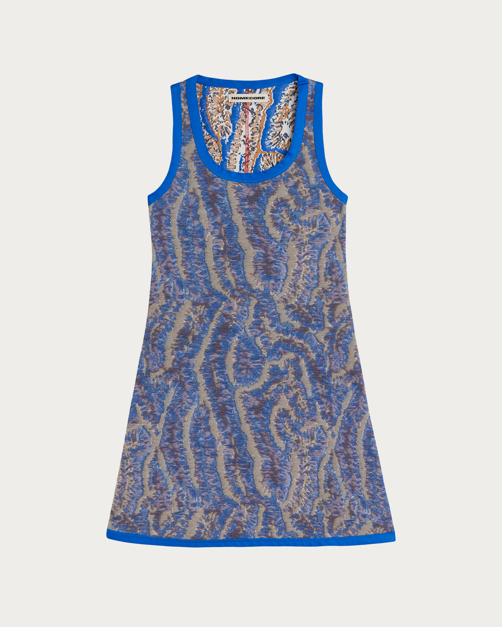 BIA CORAL BLUE MULTI DRESS