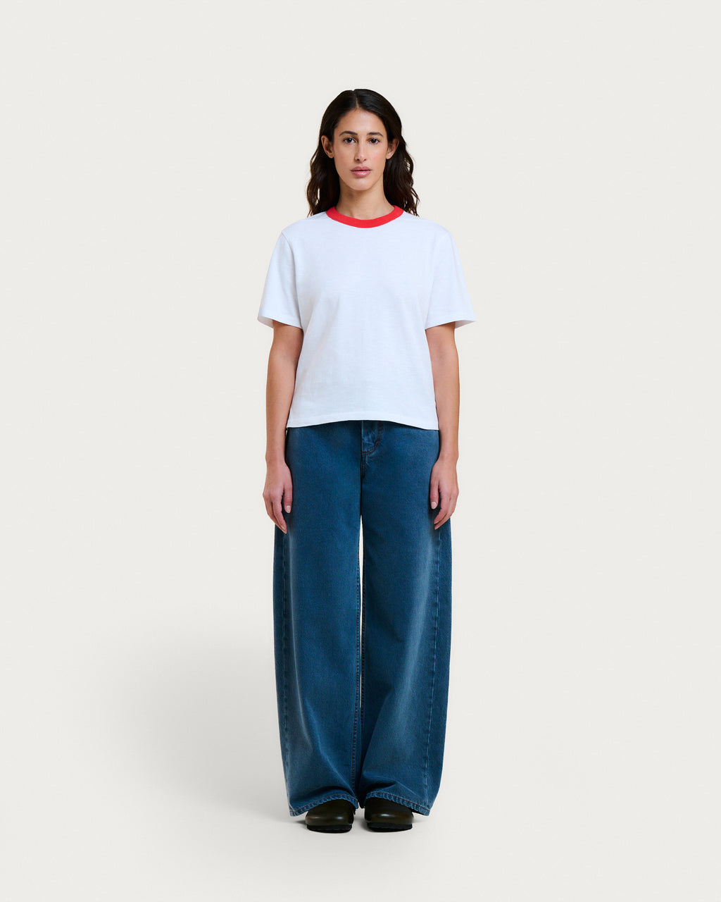 T-SHIRT BILLIE WHITE RED