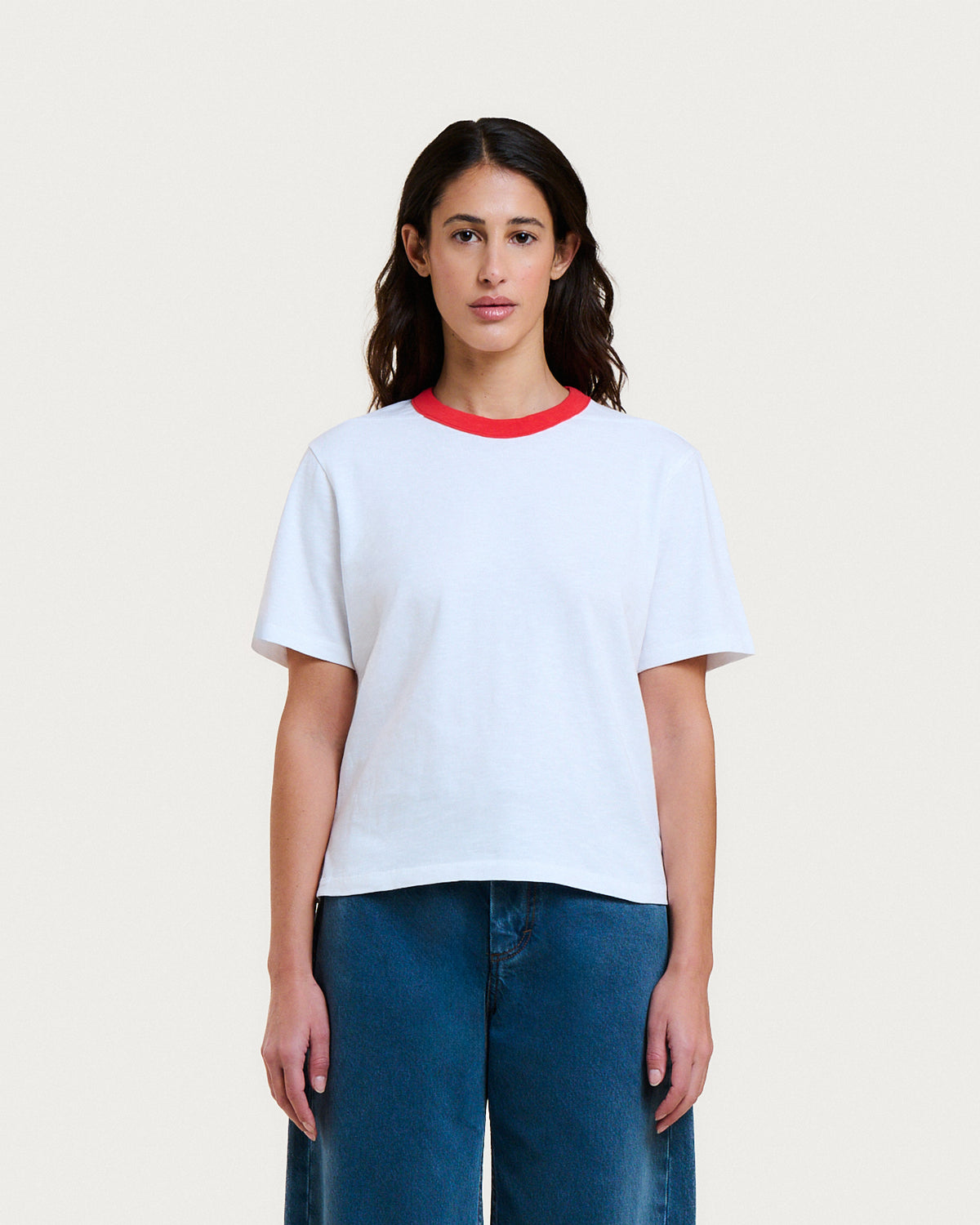 BILLIE WHITE RED T-SHIRT
