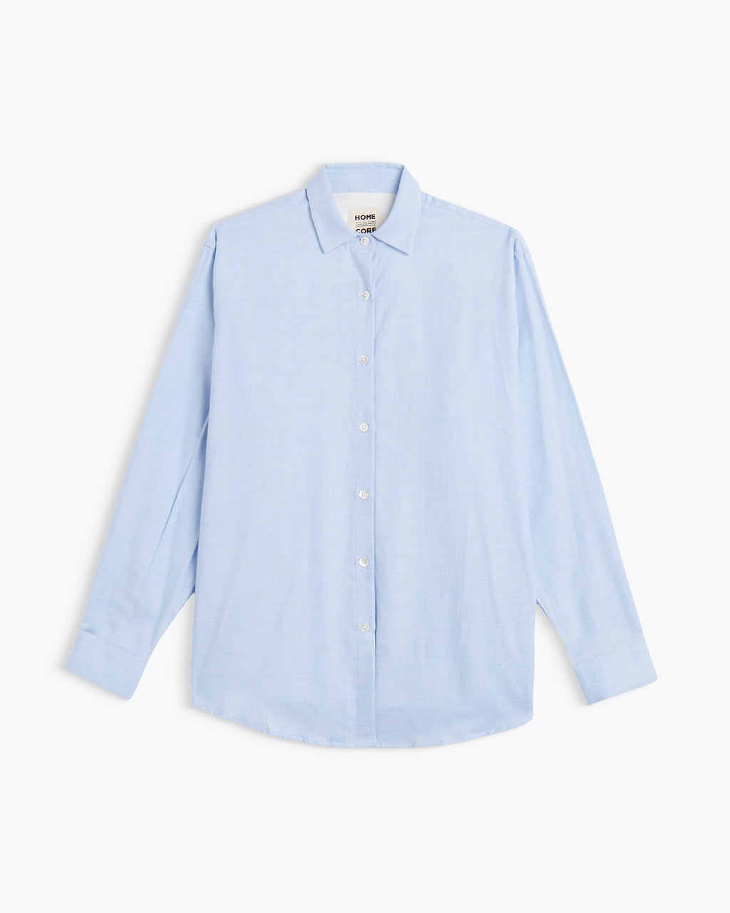 CHEMISE BOYFRIEND MERINO COOL BLUE