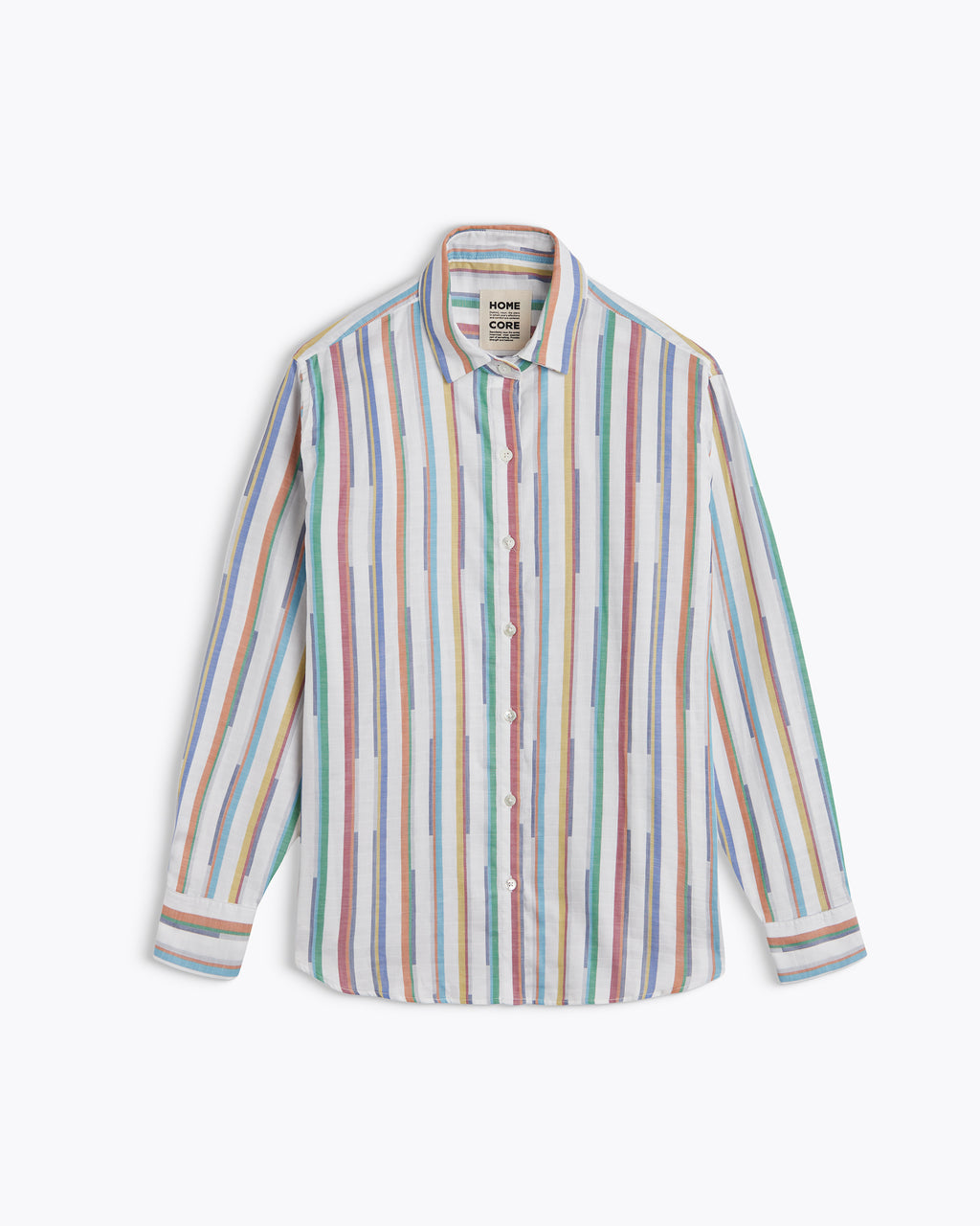 CHEMISE BOYFRIEND RAINBOW MULTI WHITE