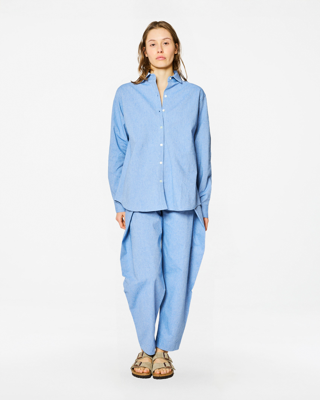 CHEMISE BOYFRIEND CHAMBRAY LIGHT BLUE