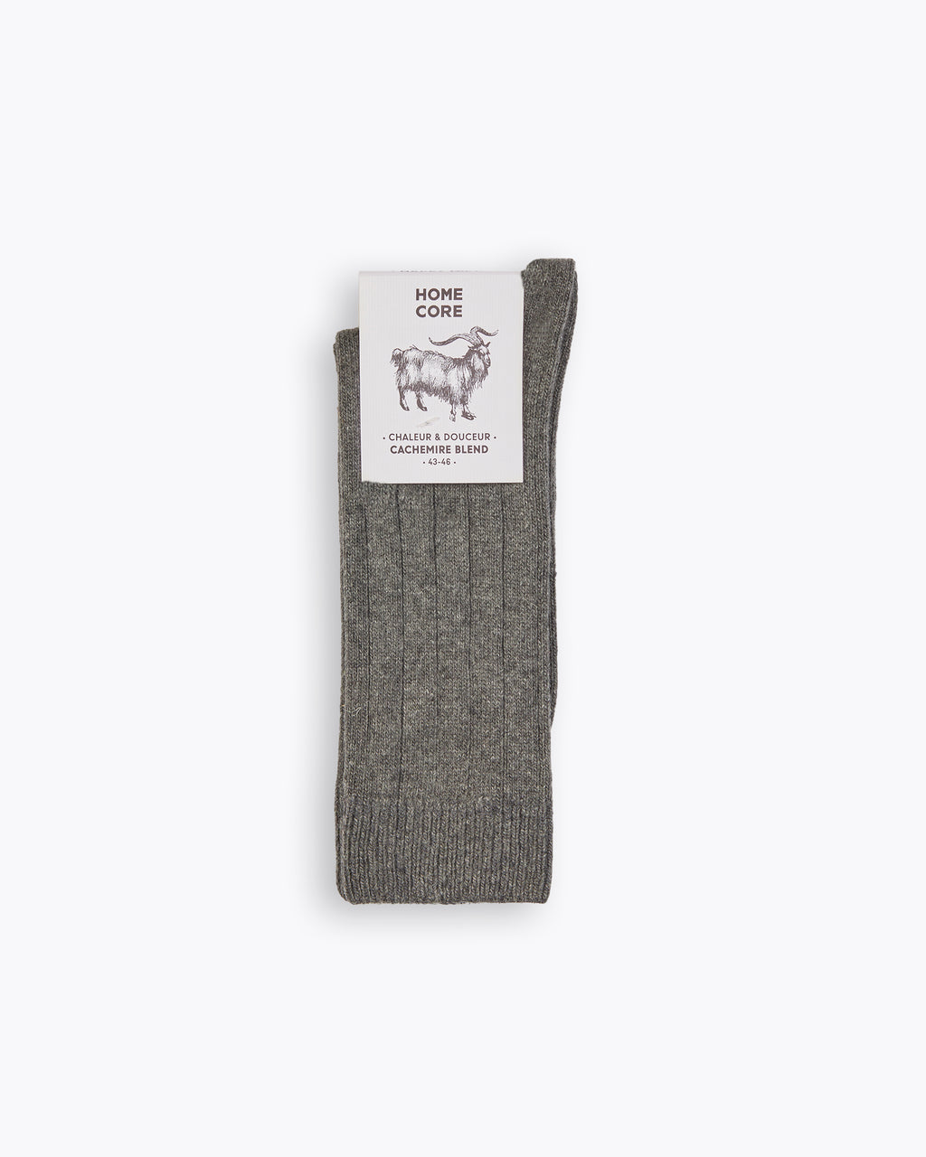 CHAUSSETTES EN CACHEMIRE ANTHRACITE