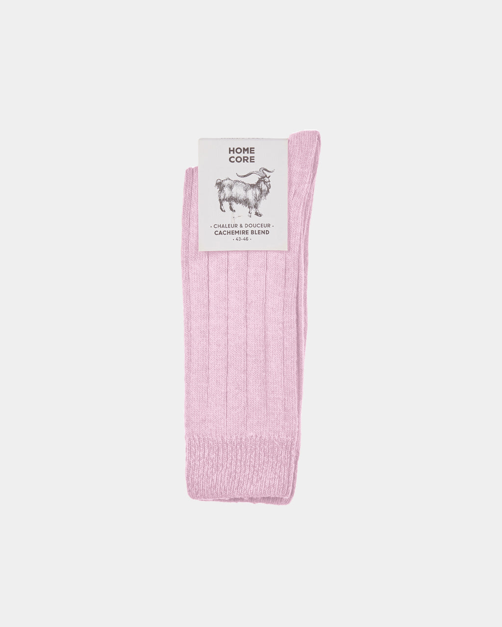 Chaussettes en mélange de cachemire - rose pastel