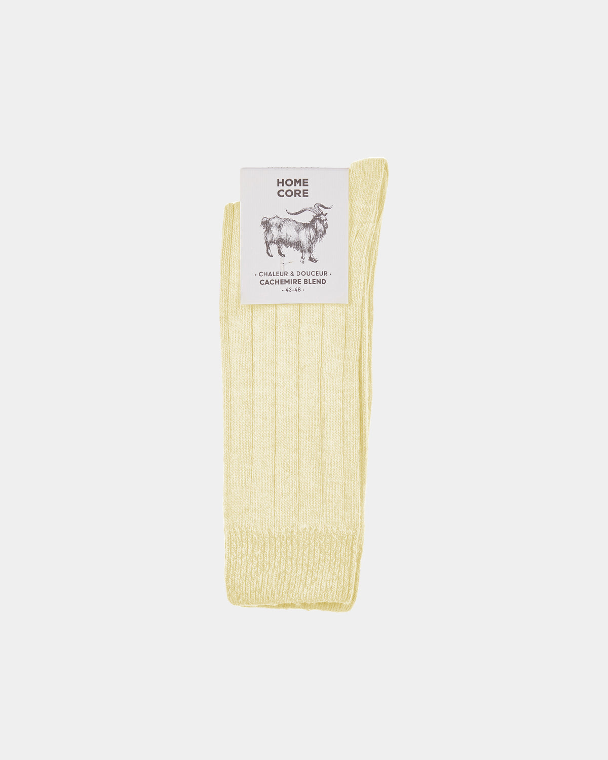 CASHMERE SOCKS YELLOW