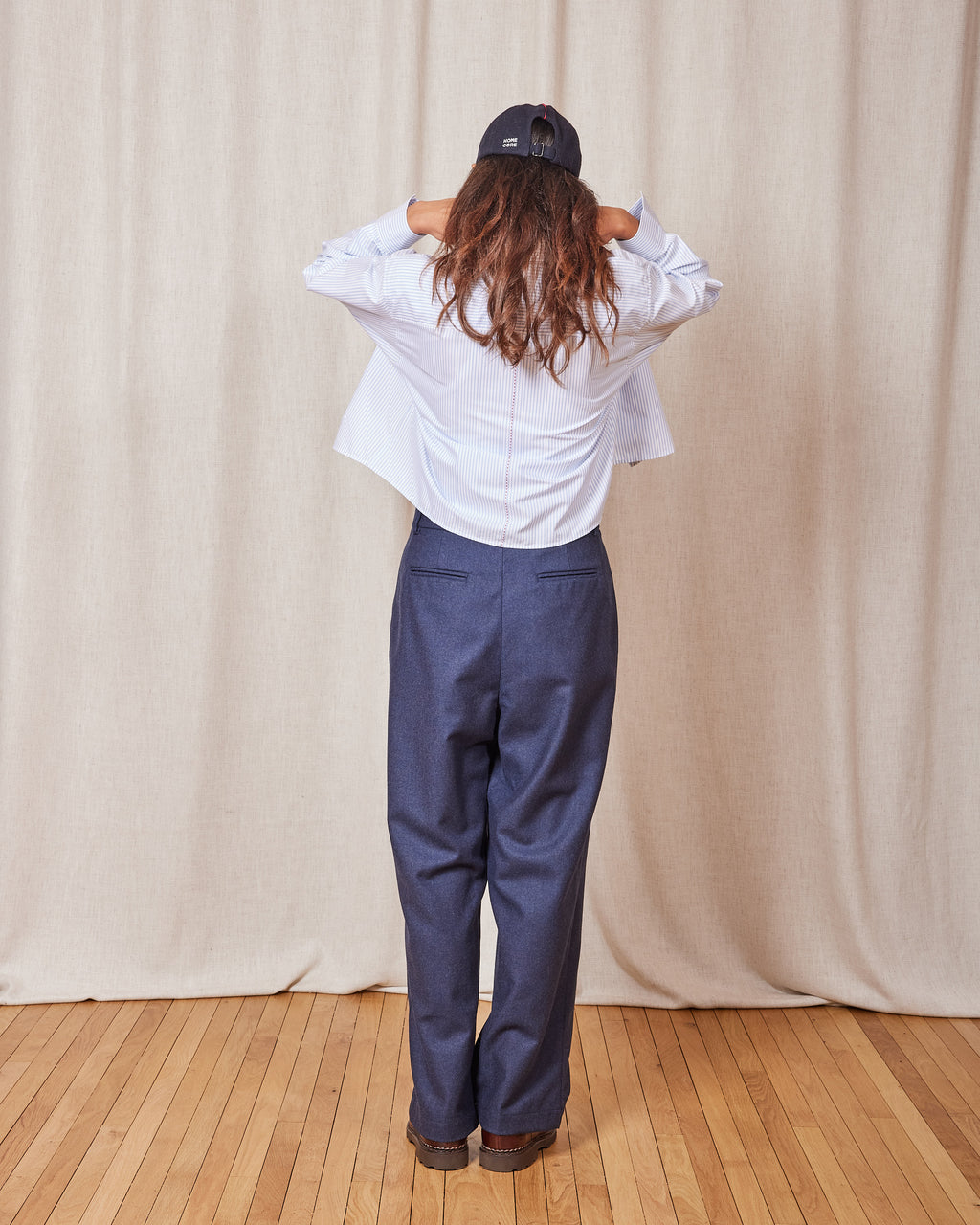 CELINE BARRE BLUE STRIPES SHIRT