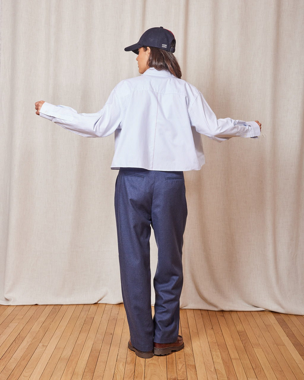 CELINE BARRE BLUE STRIPES SHIRT