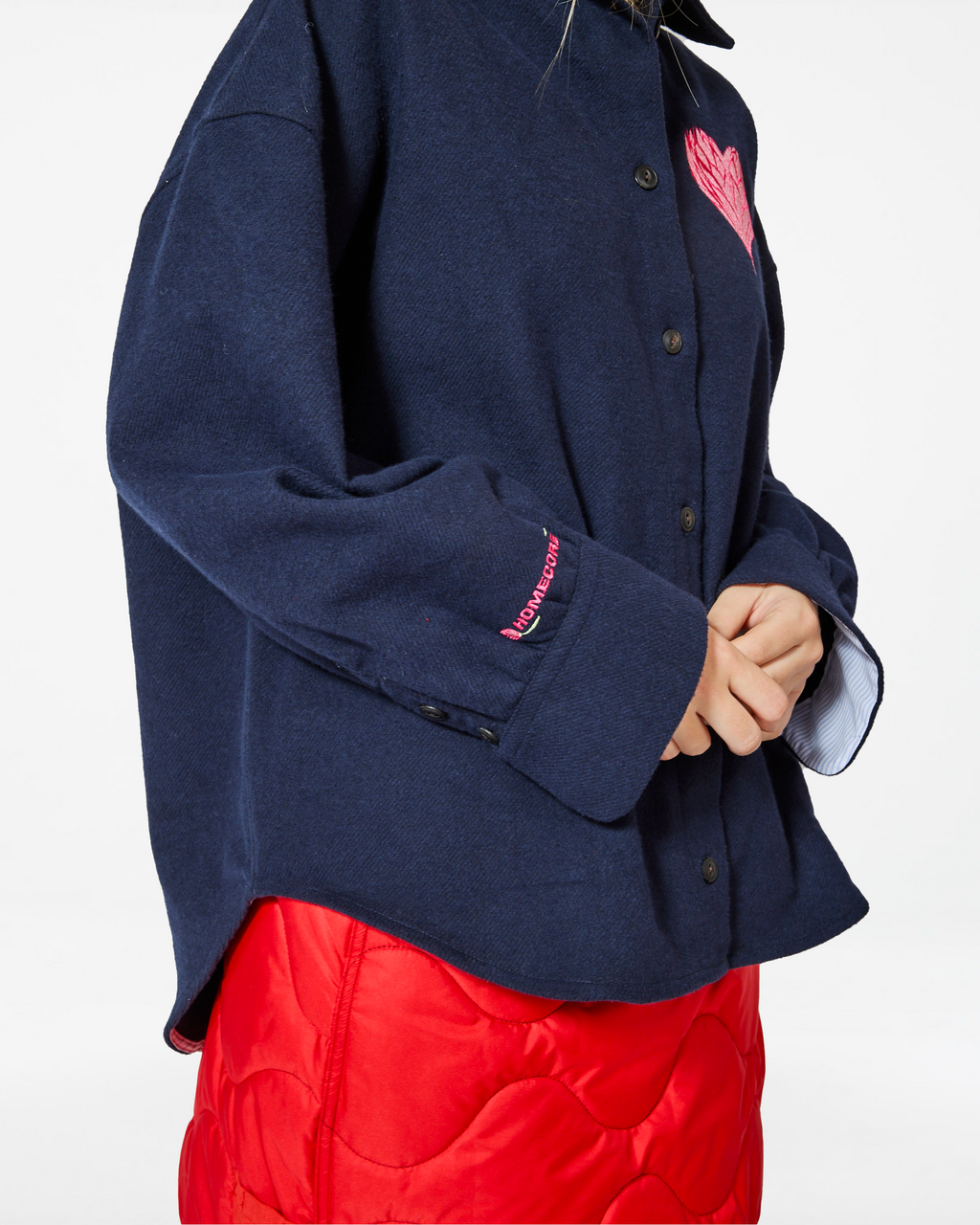 CHIARA BARROW NAVY SHIRT