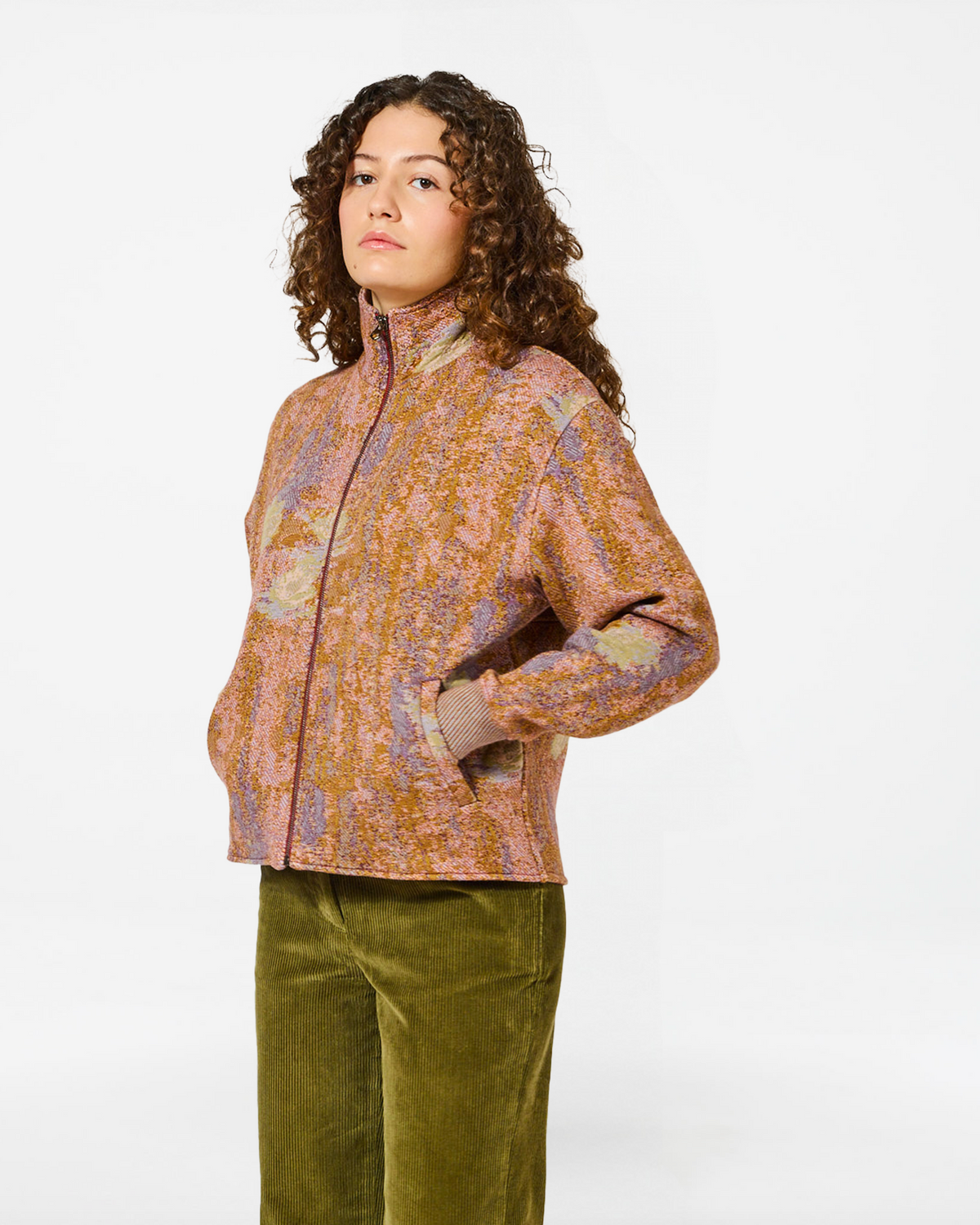 EMA NYMPHEAS JACKET MULTI-KHAKI