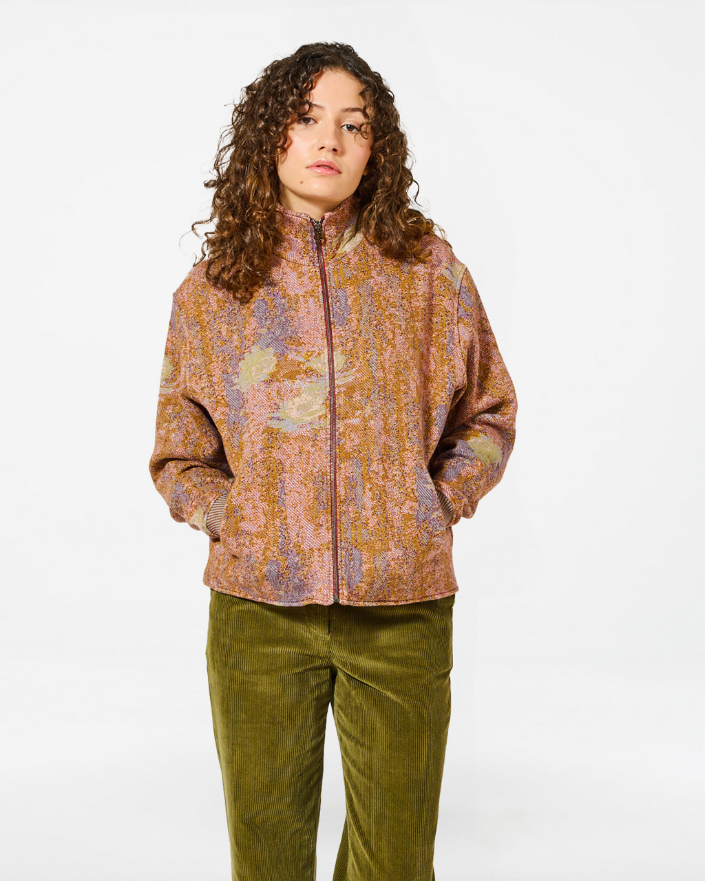 EMA NYMPHEAS JACKET MULTI-KHAKI