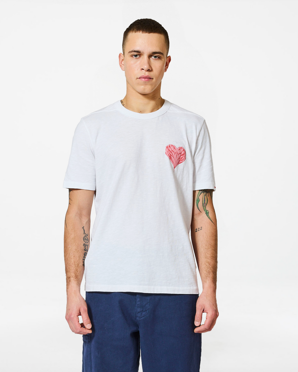 RODGER T-SHIRT BLOOM WHITE-PINK