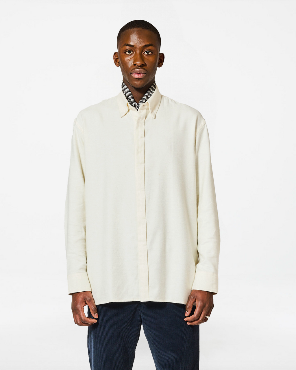 SHADOW LLAMA SHIRT ECRU