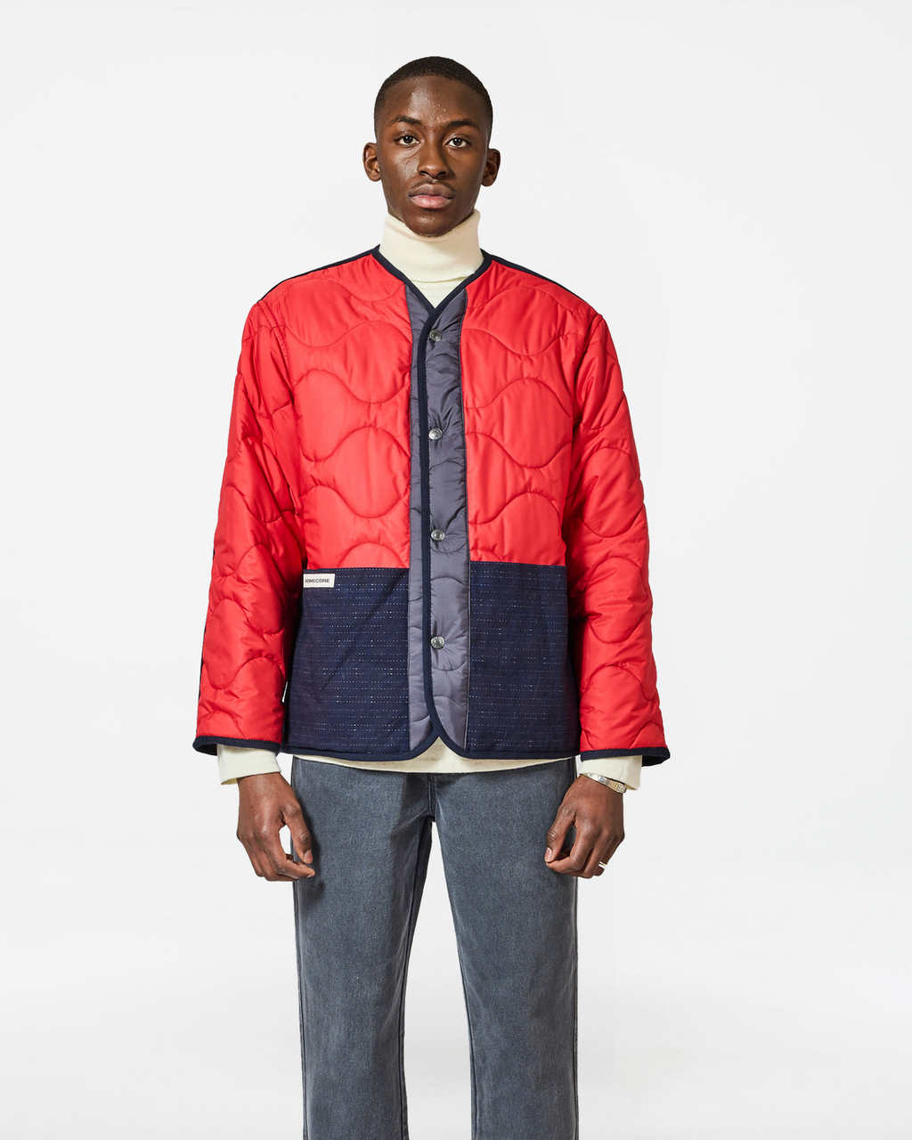 SUPERLIGHT LINER JACKET NAVY-RED