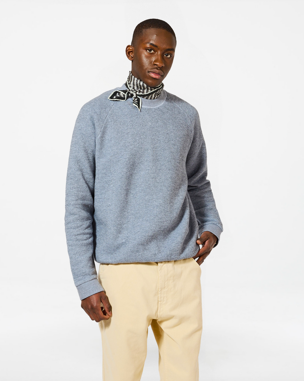 TERRY COLD BLUE SWEATSHIRT