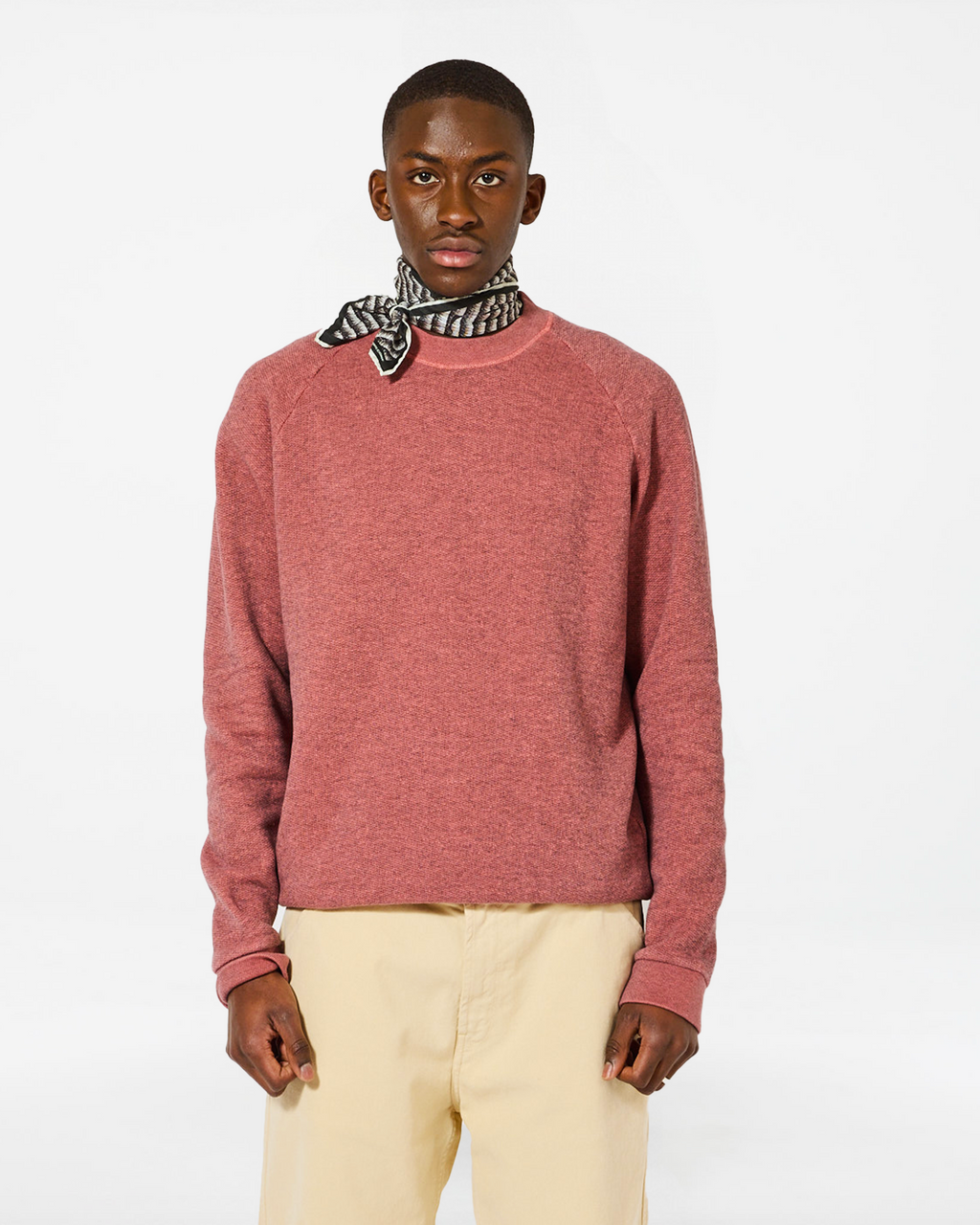 TERRY CORAL PINK SWEATSHIRT