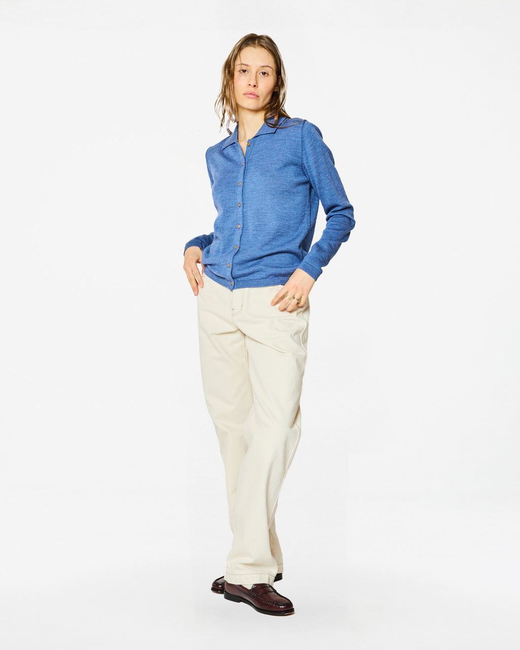 PULL DAHLIA MERINO BLUE LAKE