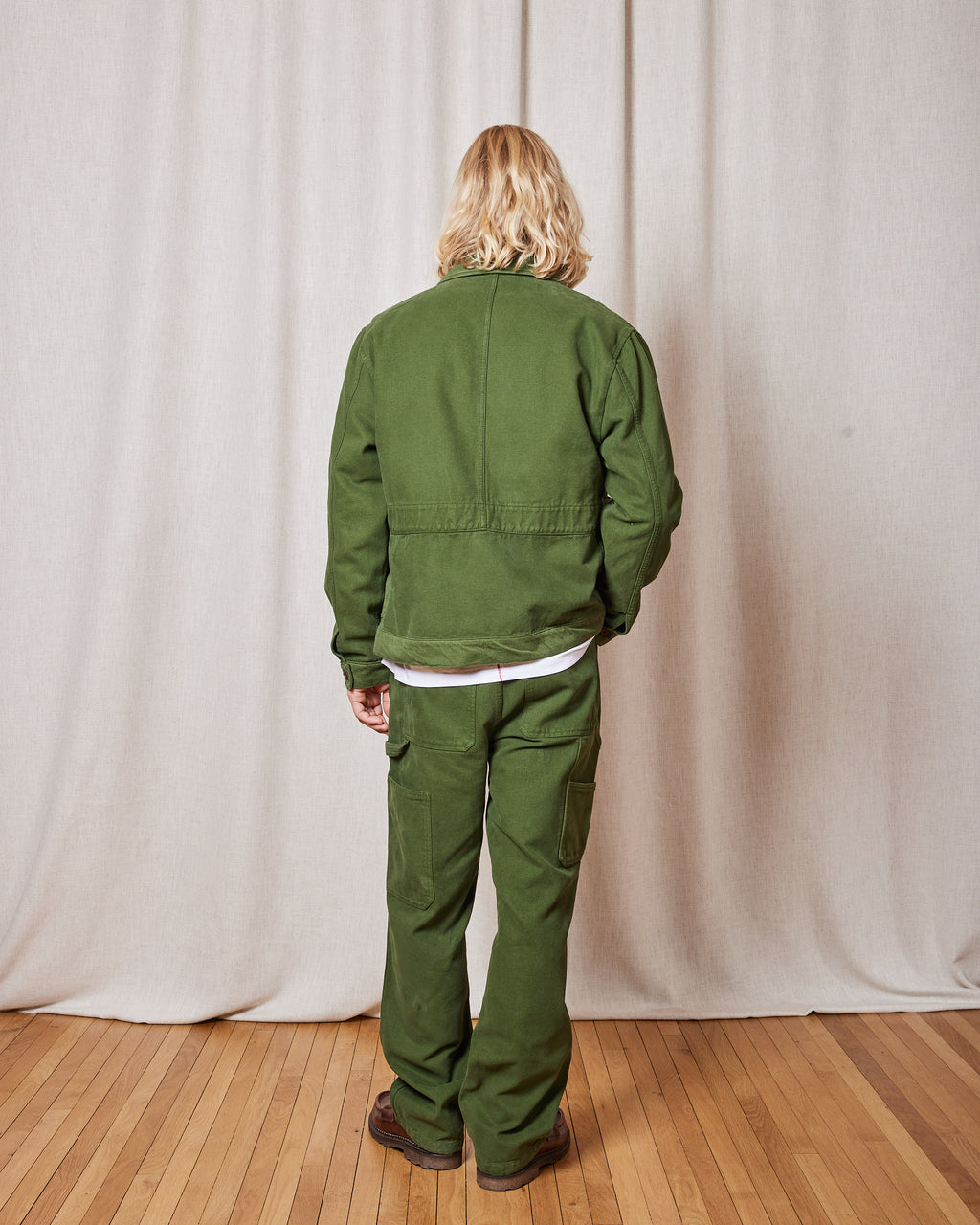 DARIO CANVAS JUST GREEN JACKET
