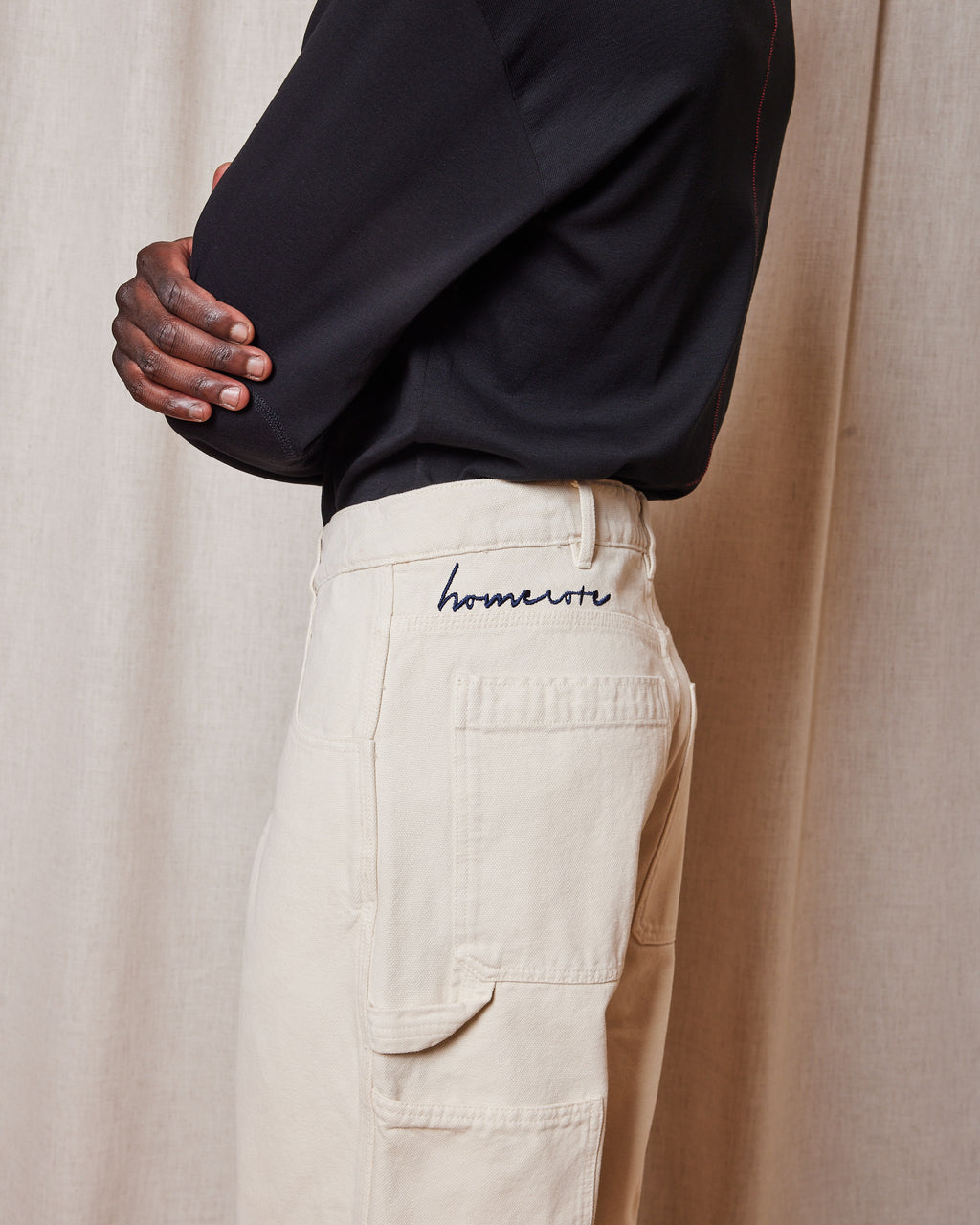 DAVID MANTRA CREAM TROUSERS